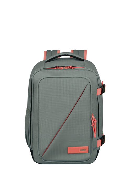 American Tourister TAKE2CABIN Rucksack S, Sage/Coral