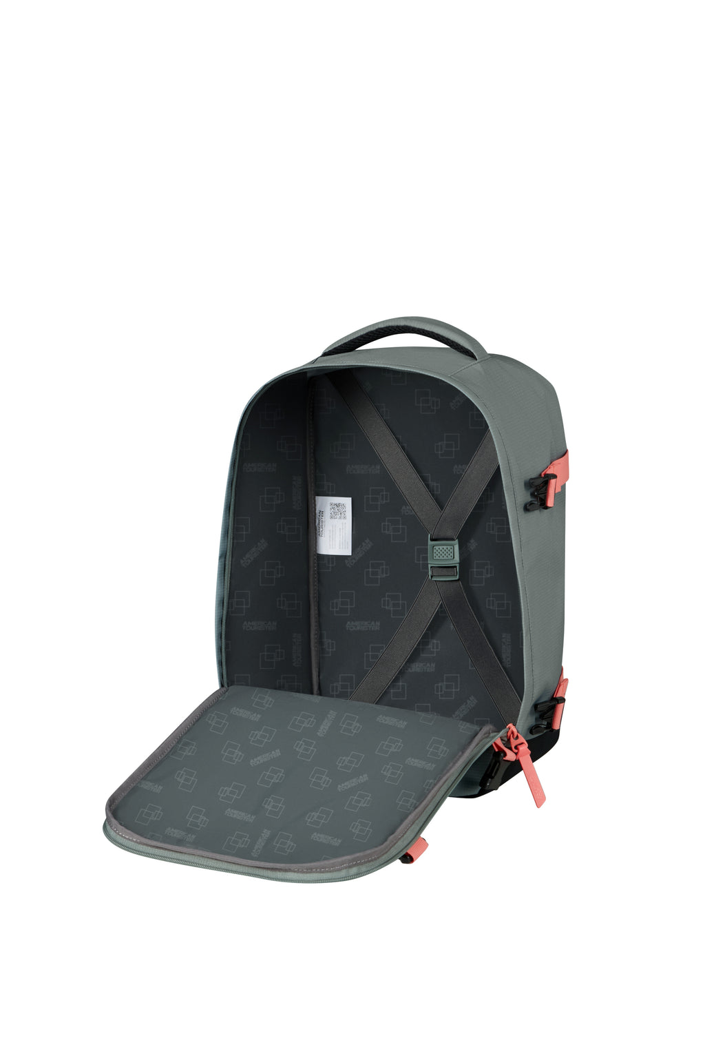 American Tourister TAKE2CABIN Rucksack S, Sage/Coral