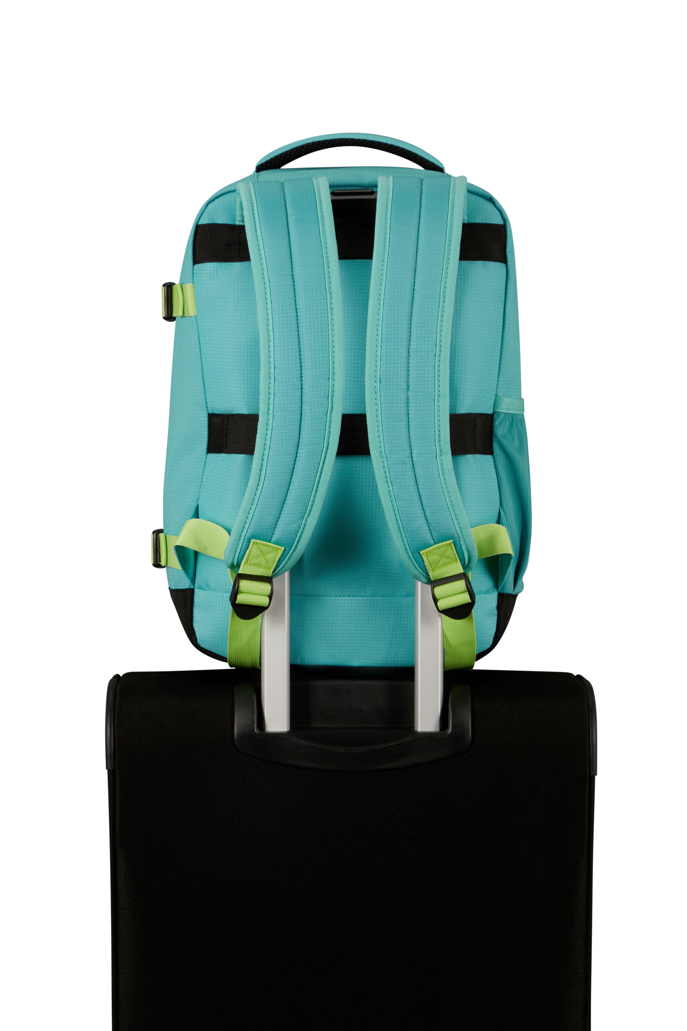 American Tourister TAKE2CABIN Rucksack S, Dusty Turquoise/Lime