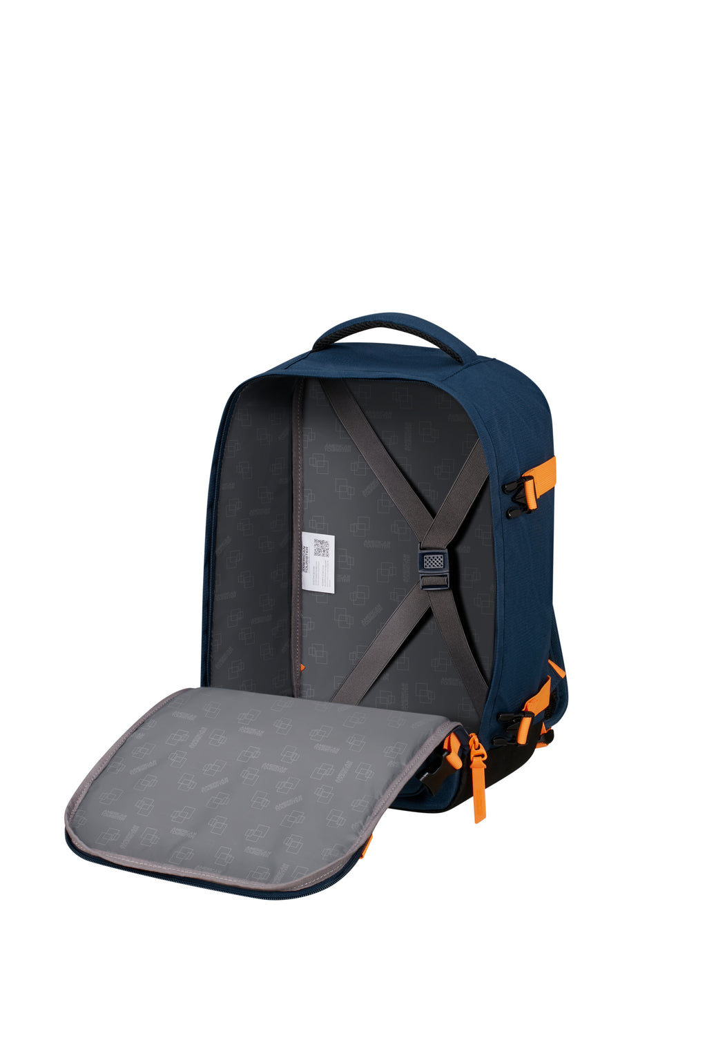 American Tourister TAKE2CABIN Rucksack S, Dark Navy/Radient Orange