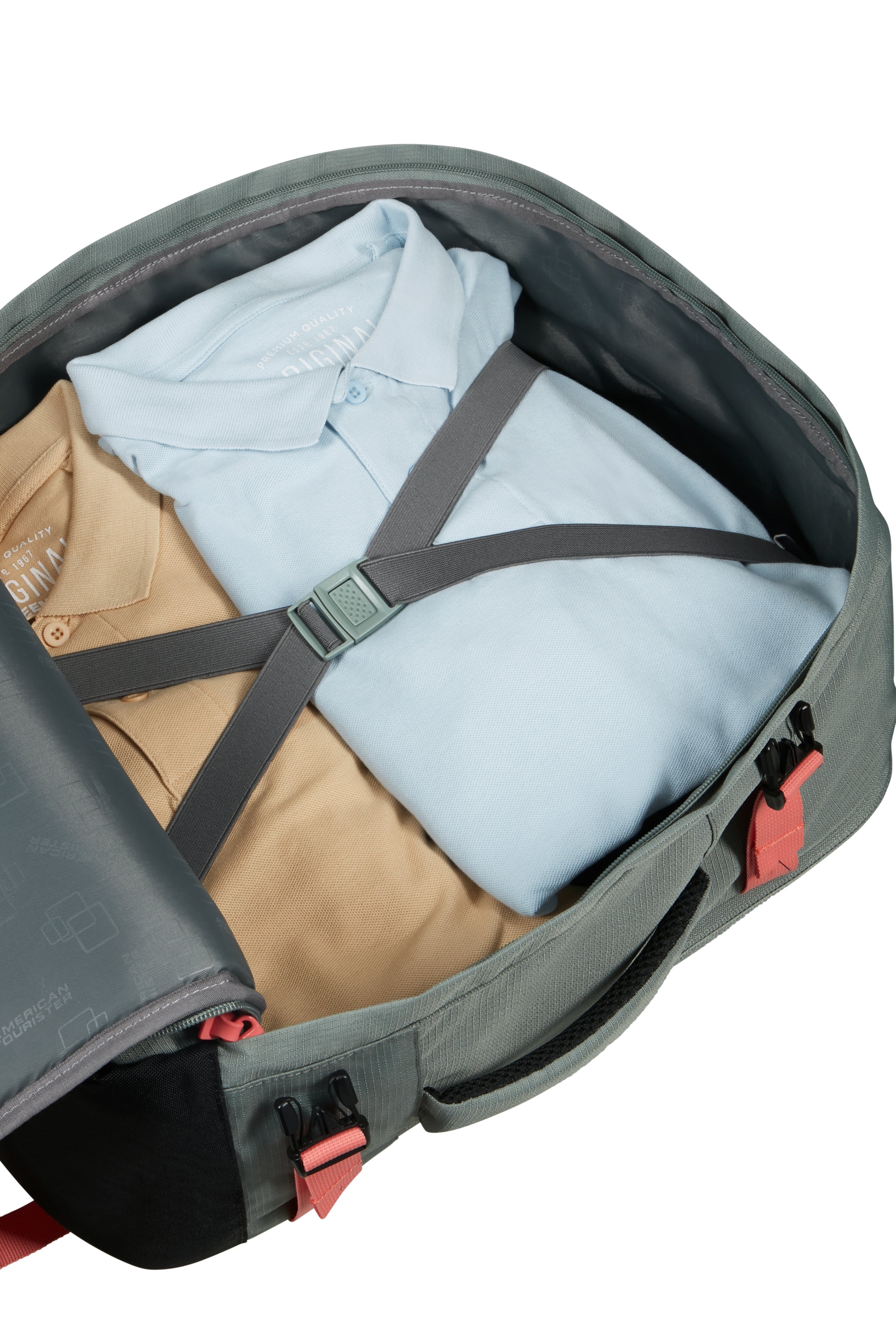 American Tourister TAKE2CABIN Rucksack M, Sage/Coral