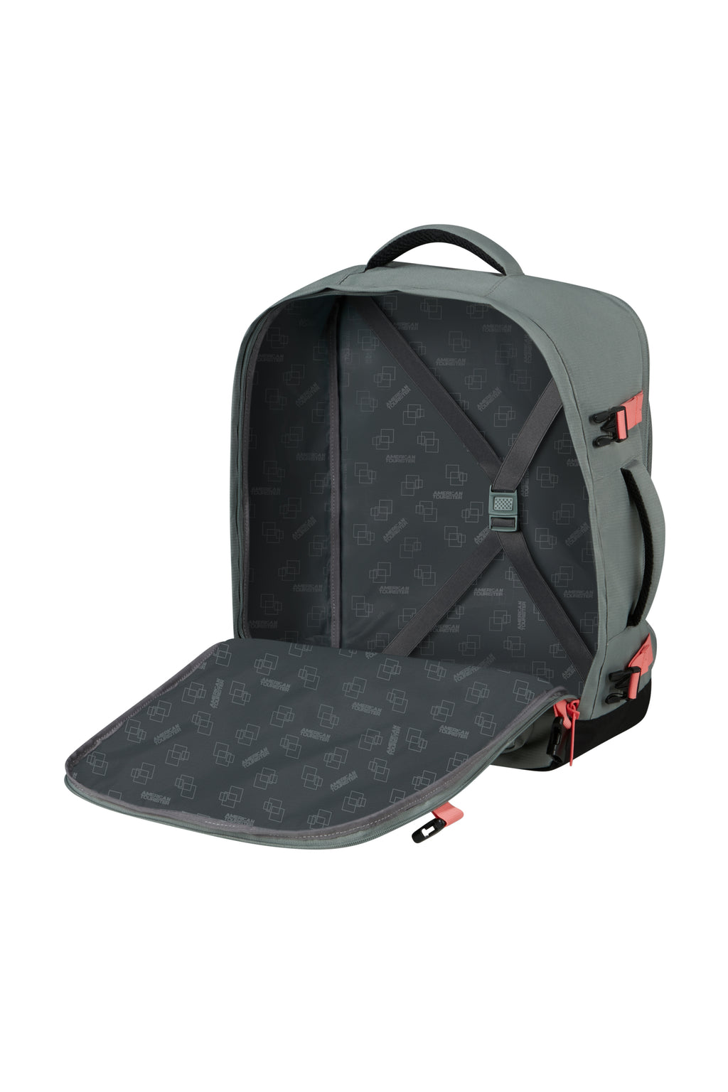 American Tourister TAKE2CABIN Rucksack M, Sage/Coral