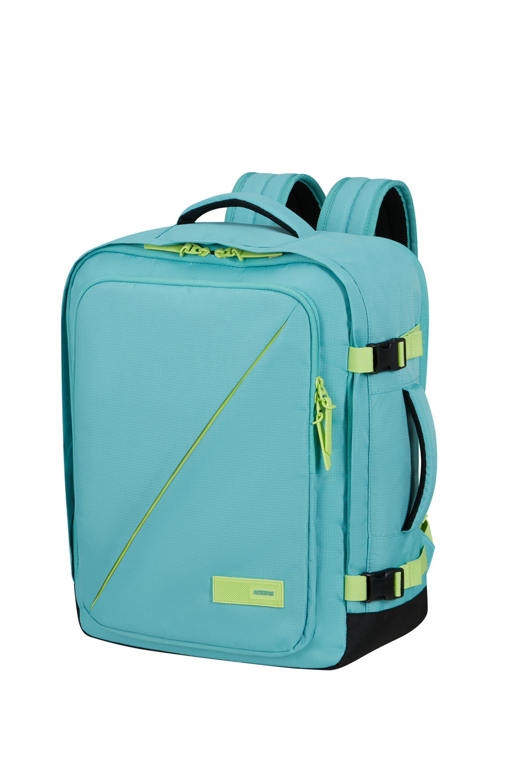 American Tourister TAKE2CABIN Rucksack M, Dusty Turquoise/Lime