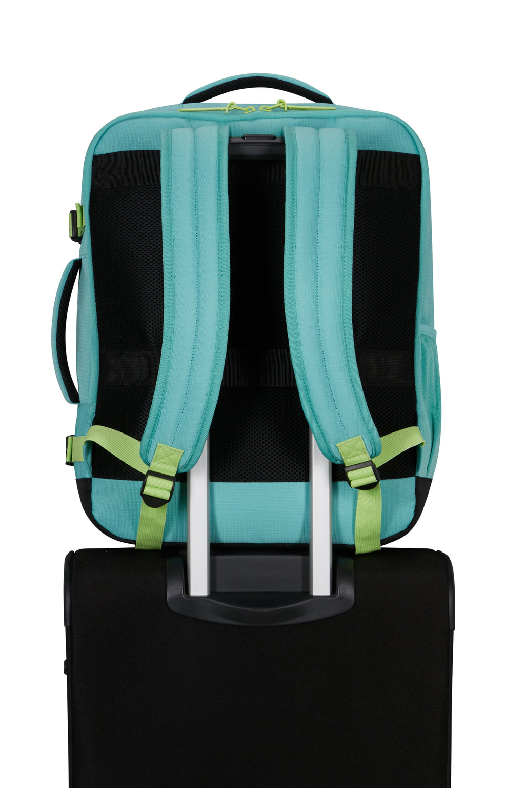 American Tourister TAKE2CABIN Rucksack M, Dusty Turquoise/Lime