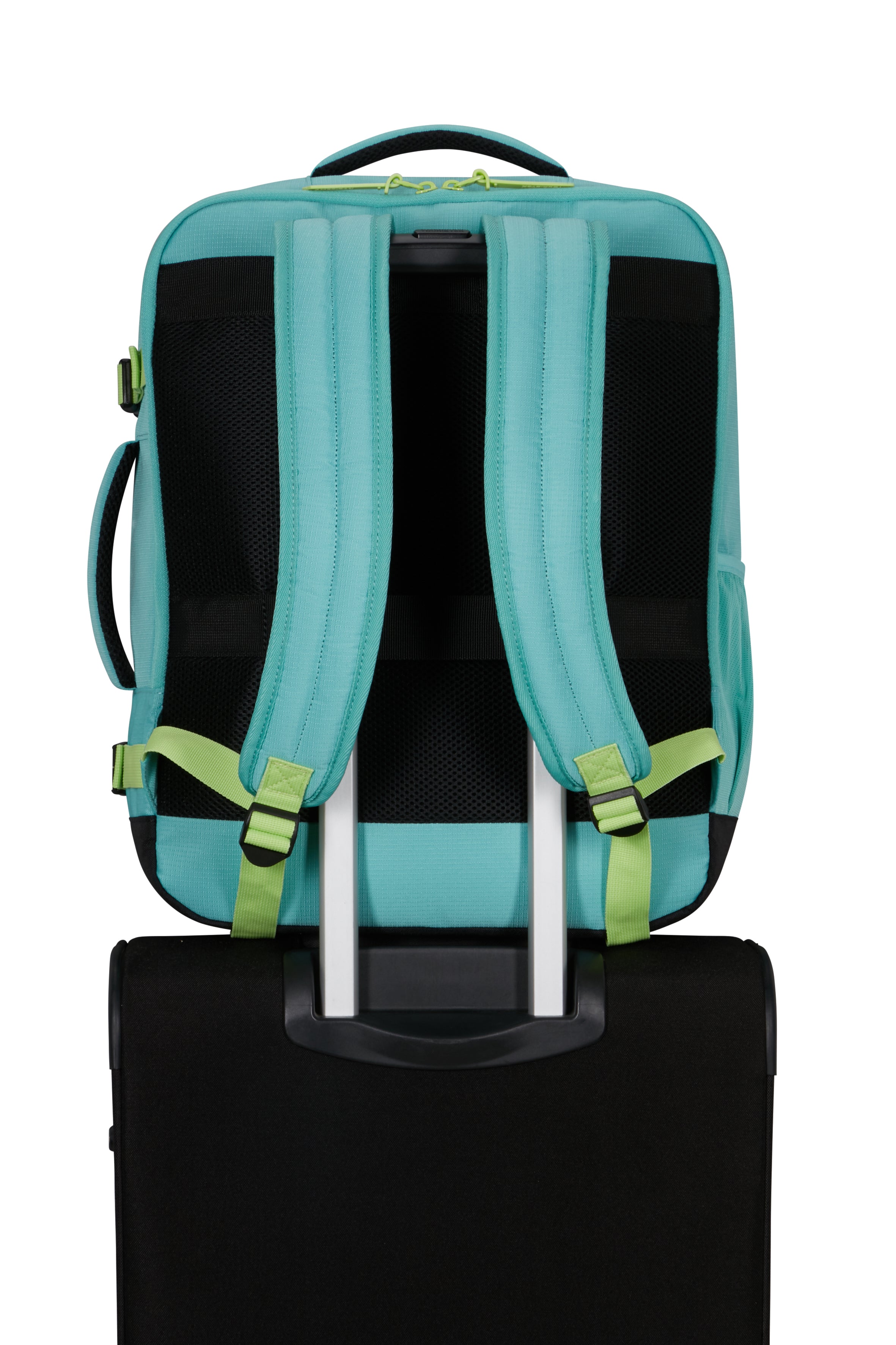 American Tourister TAKE2CABIN Rucksack M, Dusty Turquoise/Lime