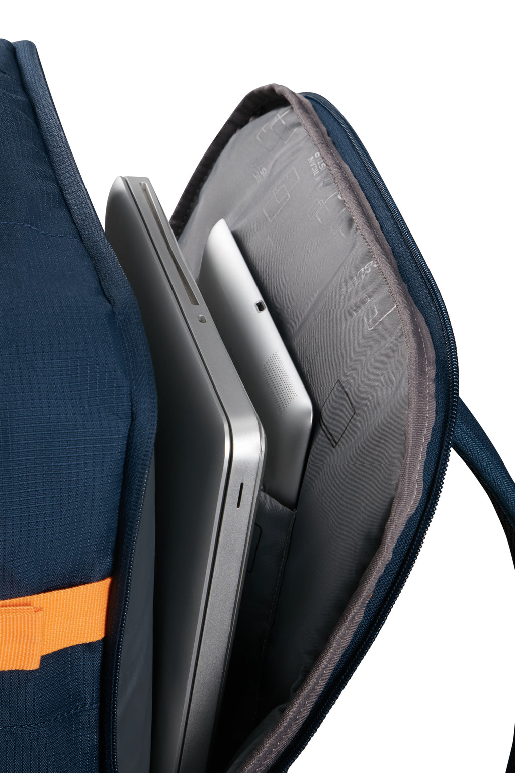 American Tourister TAKE2CABIN Rucksack M, Dark Navy/Radient Orange