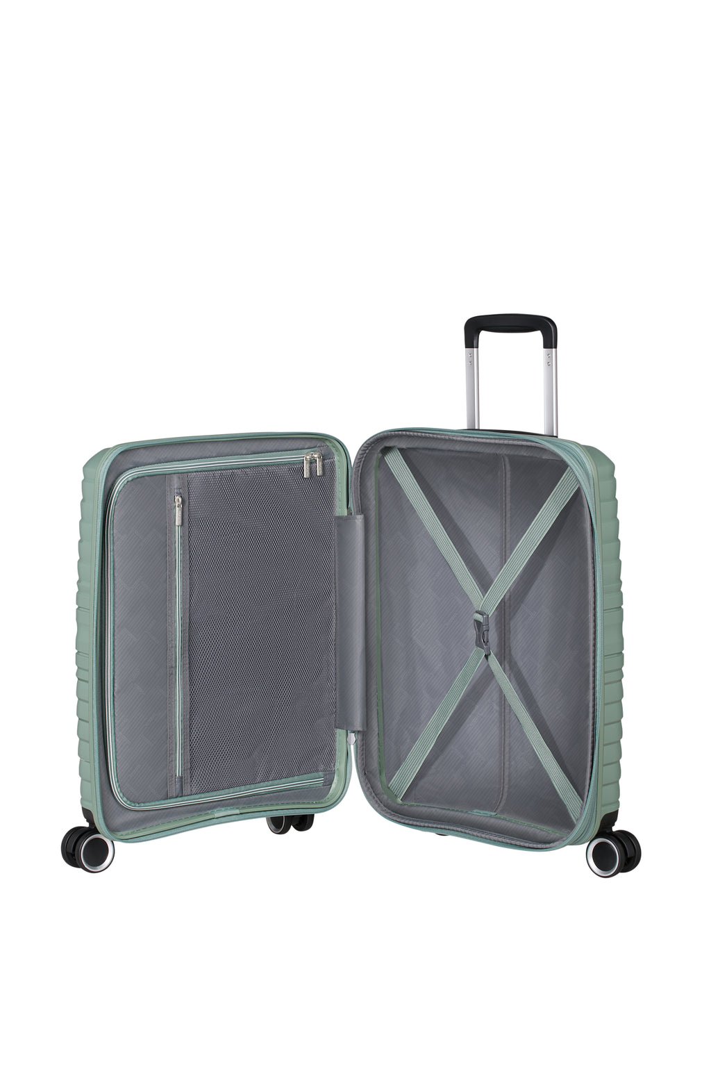 American Tourister FLYTWIST 4w Trolley S erw., Botanic Green