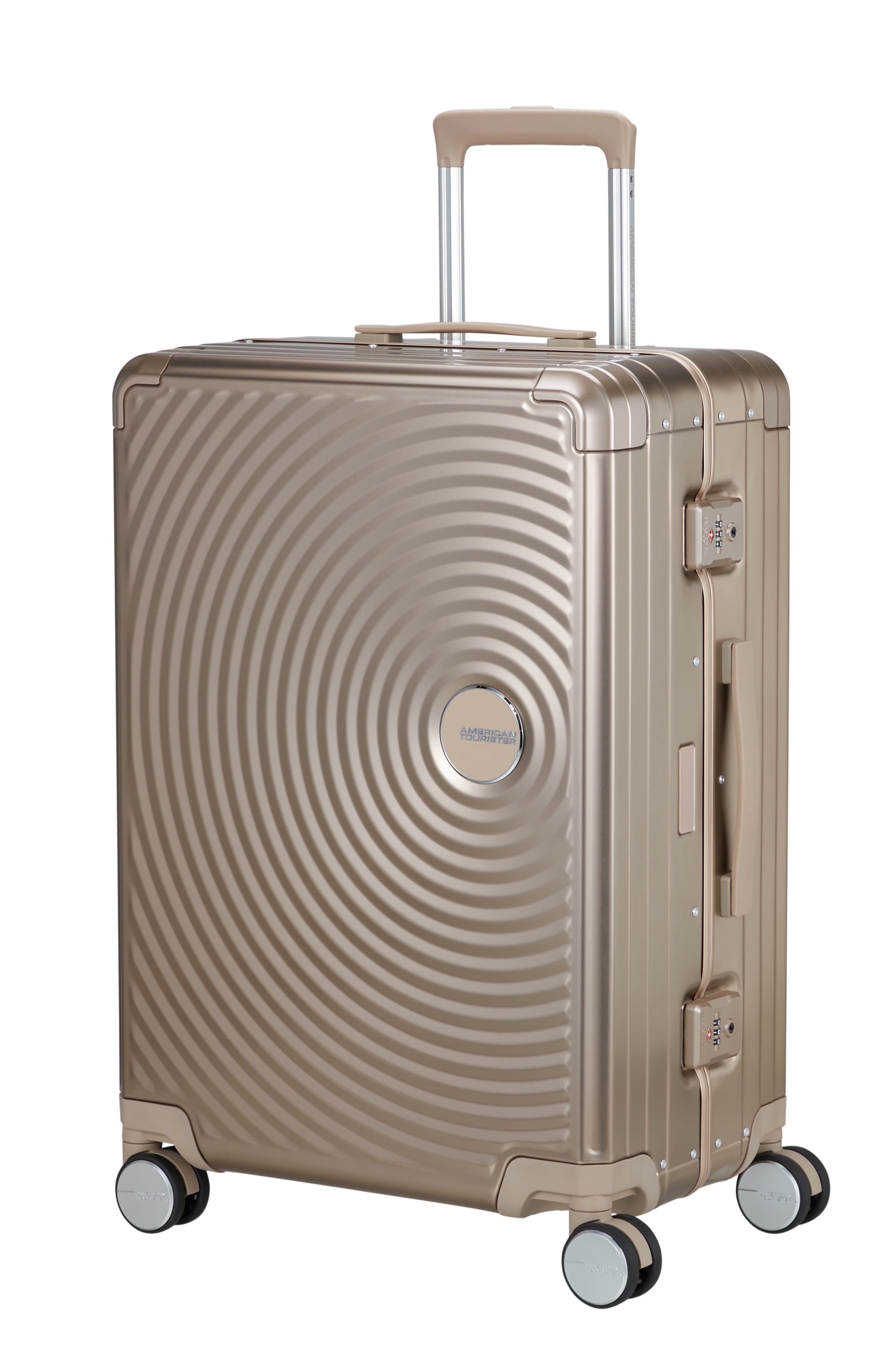 American Tourister SOUNDBOX ALU 4w Trolley M, Bronze