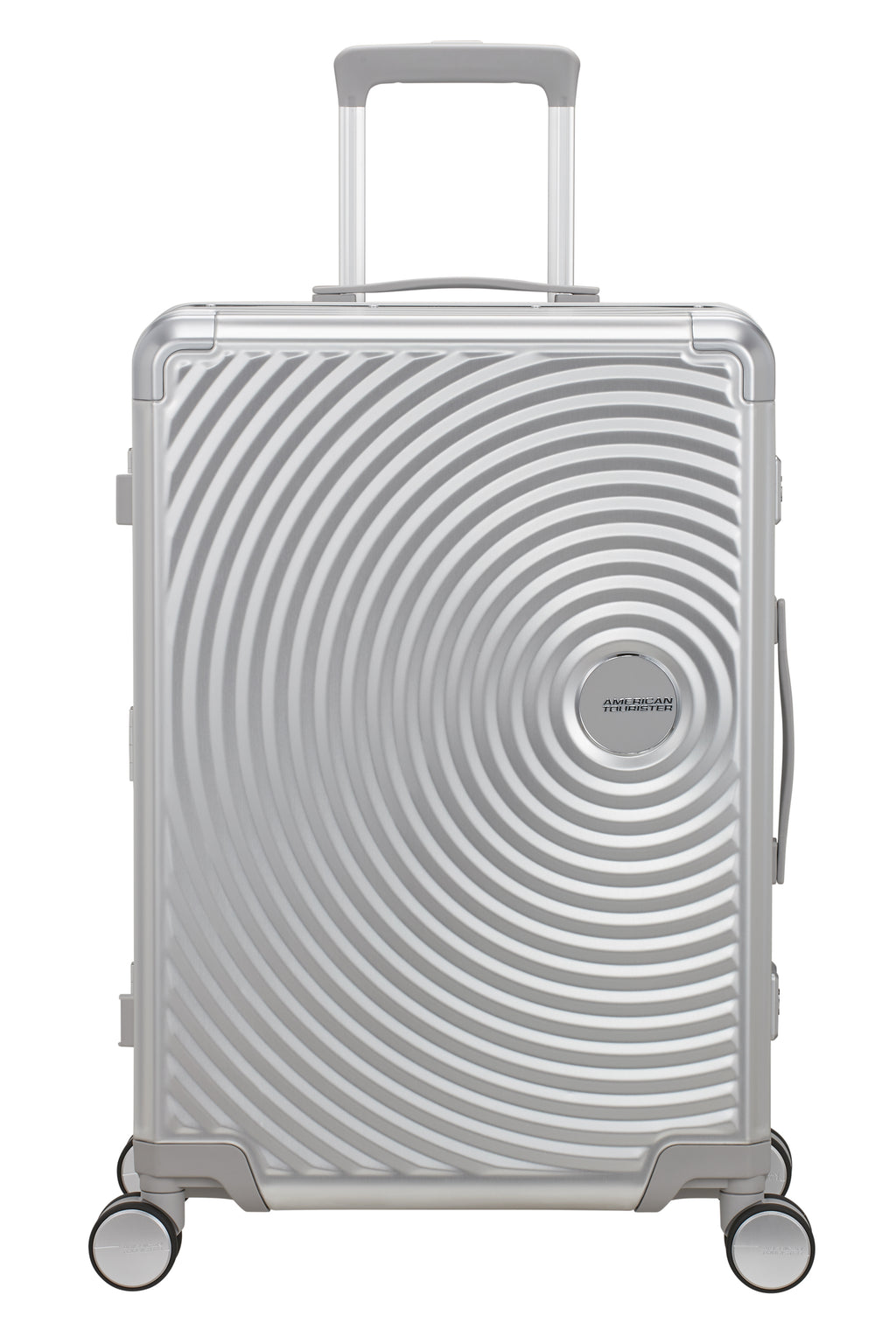 American Tourister SOUNDBOX ALU 4w Trolley M, Silver