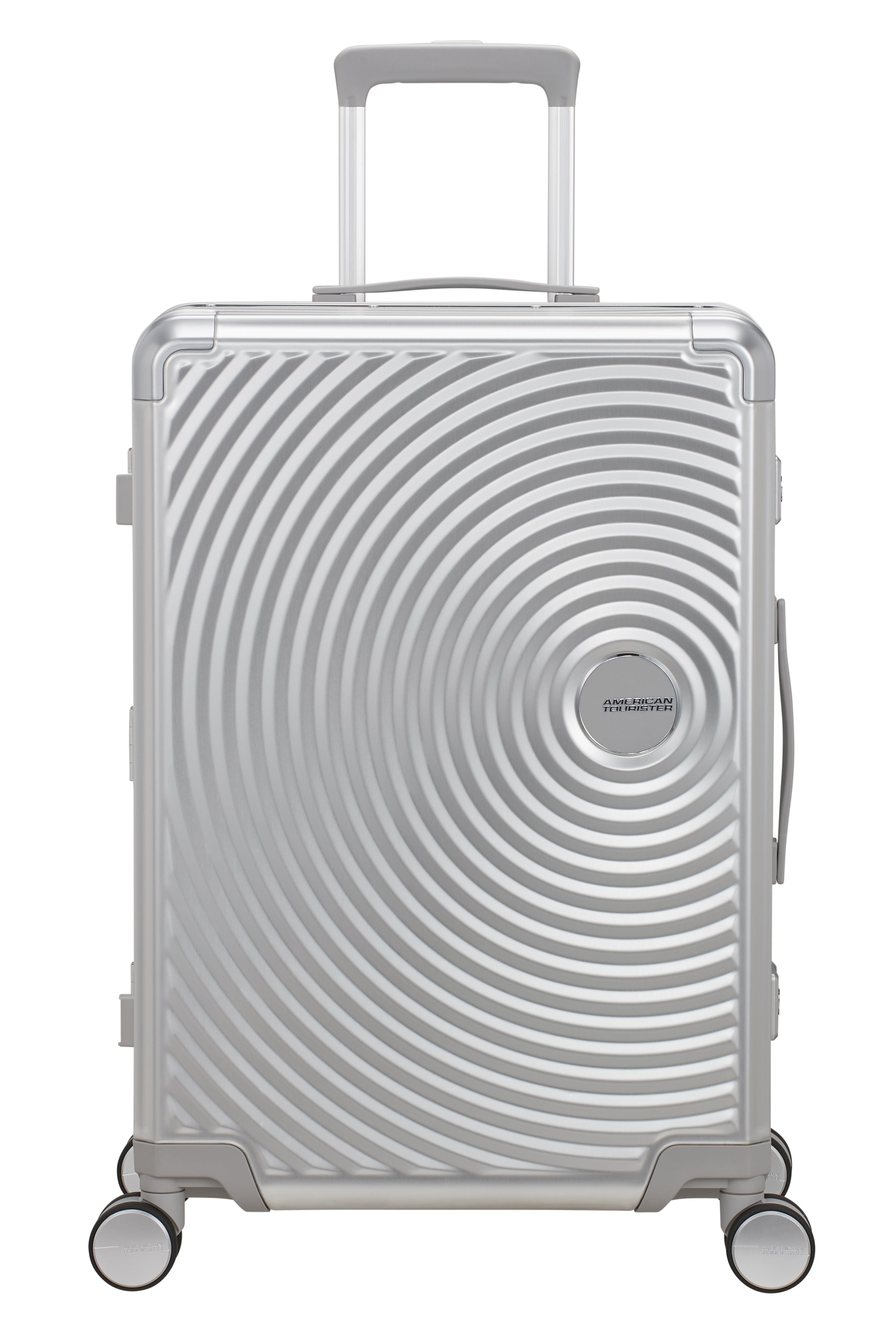 American Tourister SOUNDBOX ALU 4w Trolley M, Silver