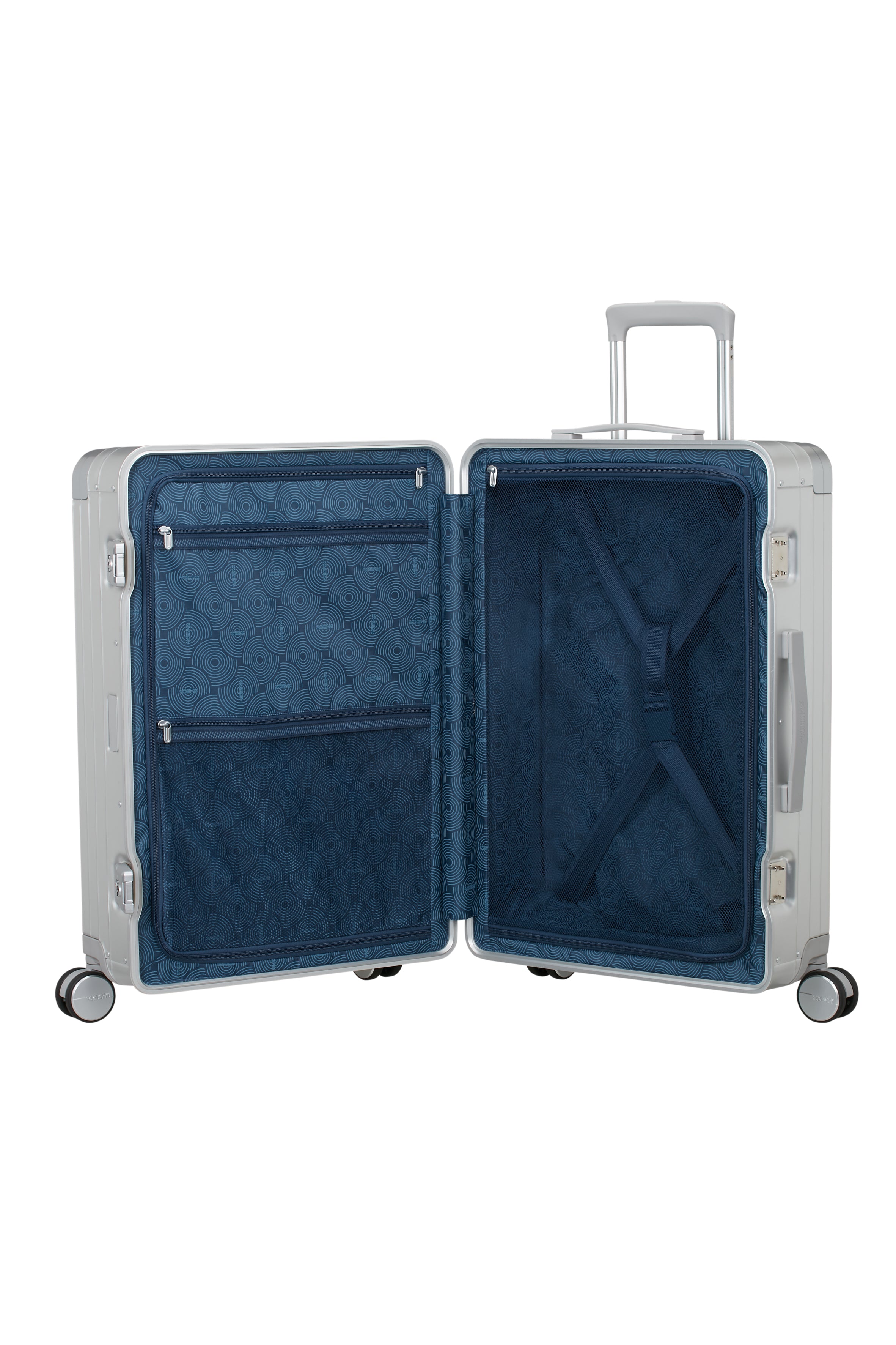American Tourister SOUNDBOX ALU 4w Trolley M, Silver