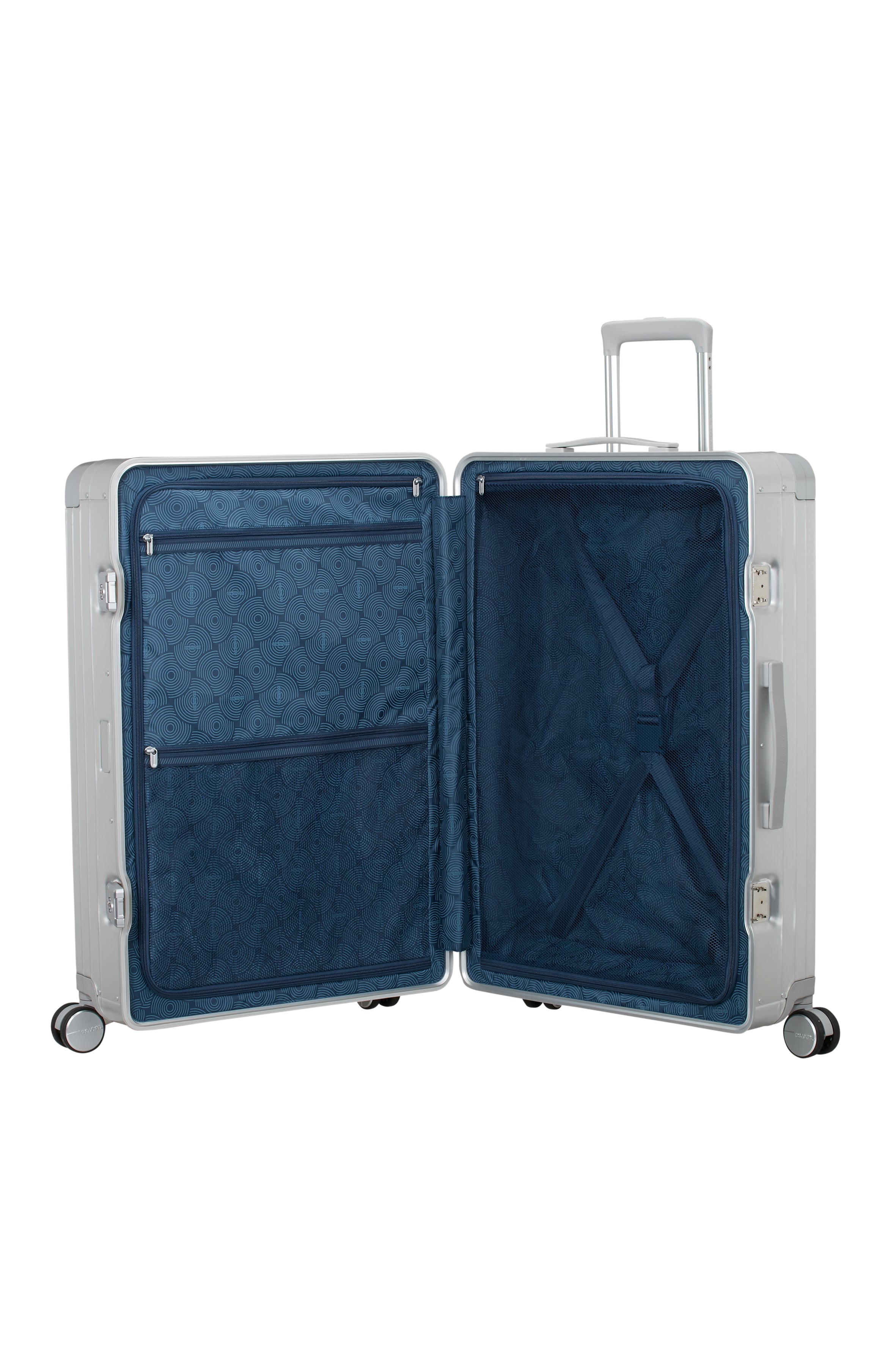 American Tourister SOUNDBOX ALU 4w Trolley L, Silver