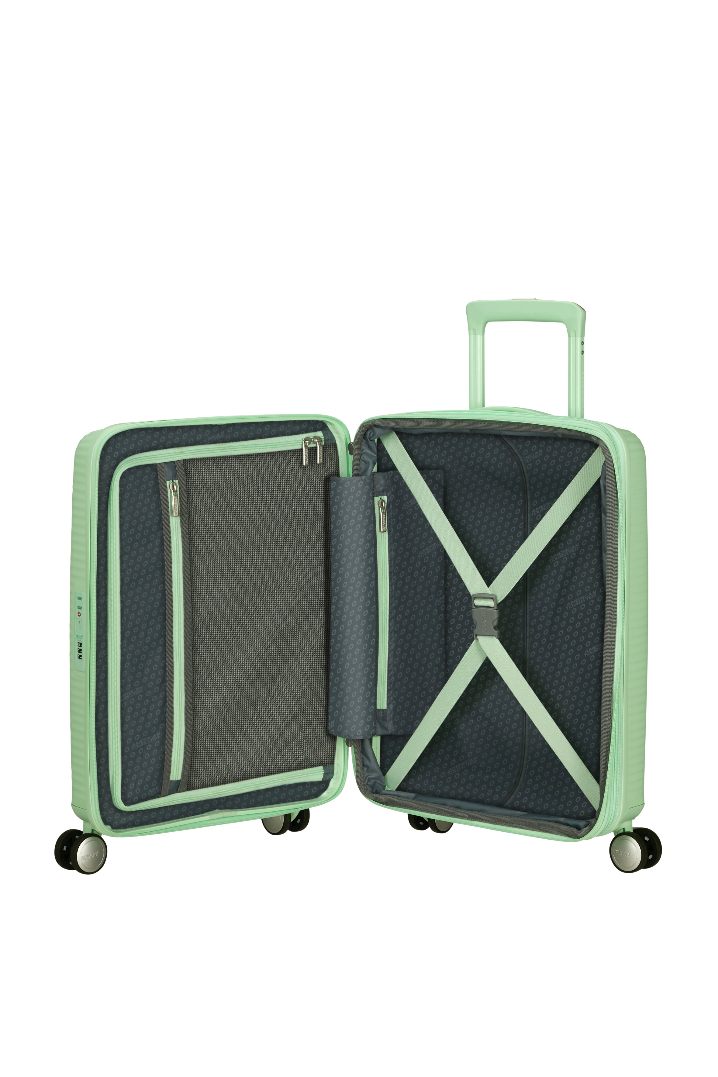 American Tourister SOUNDBOX 4w Trolley S erw., Pastel Green