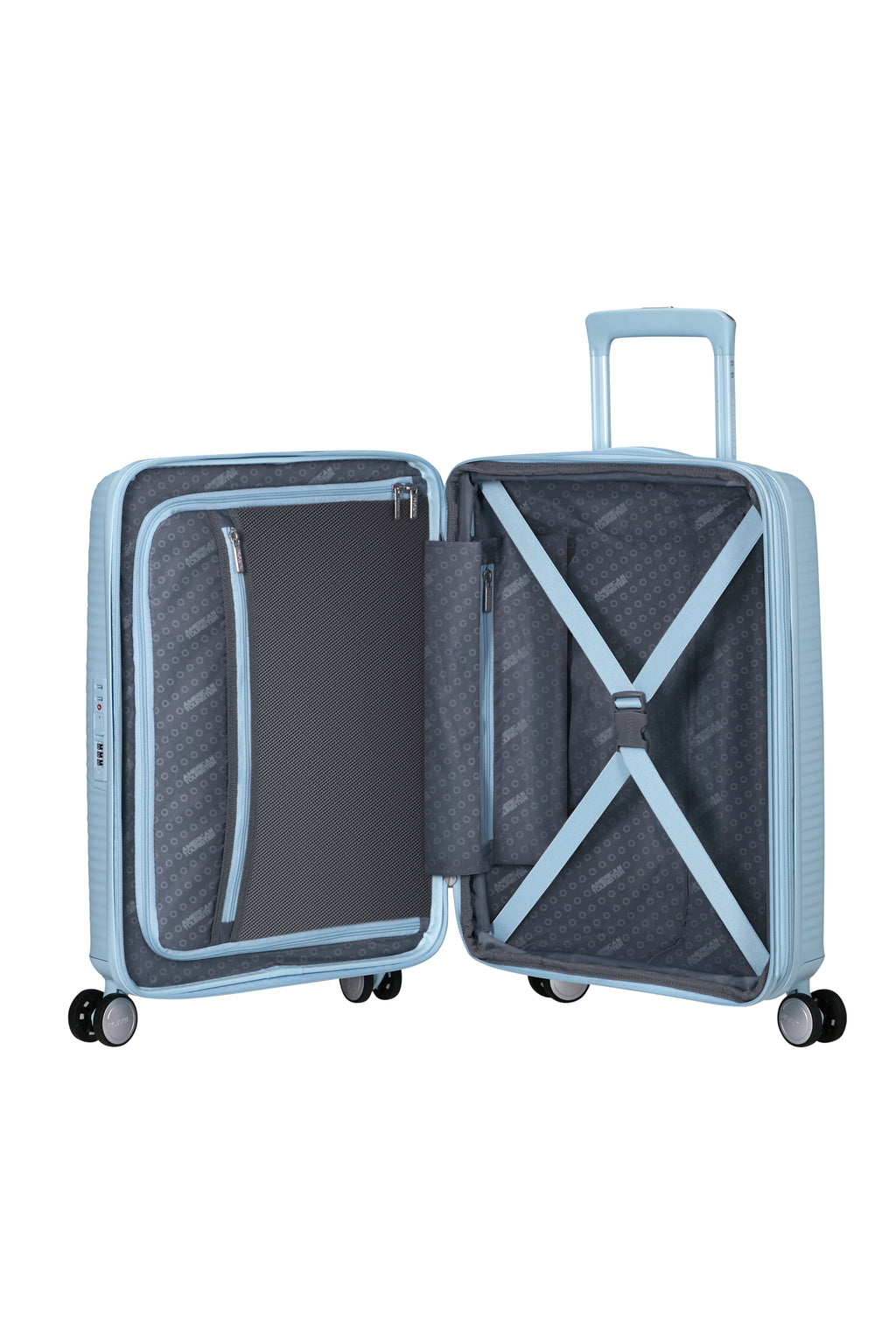 American Tourister SOUNDBOX 4w Trolley S erw., Pastel Blue