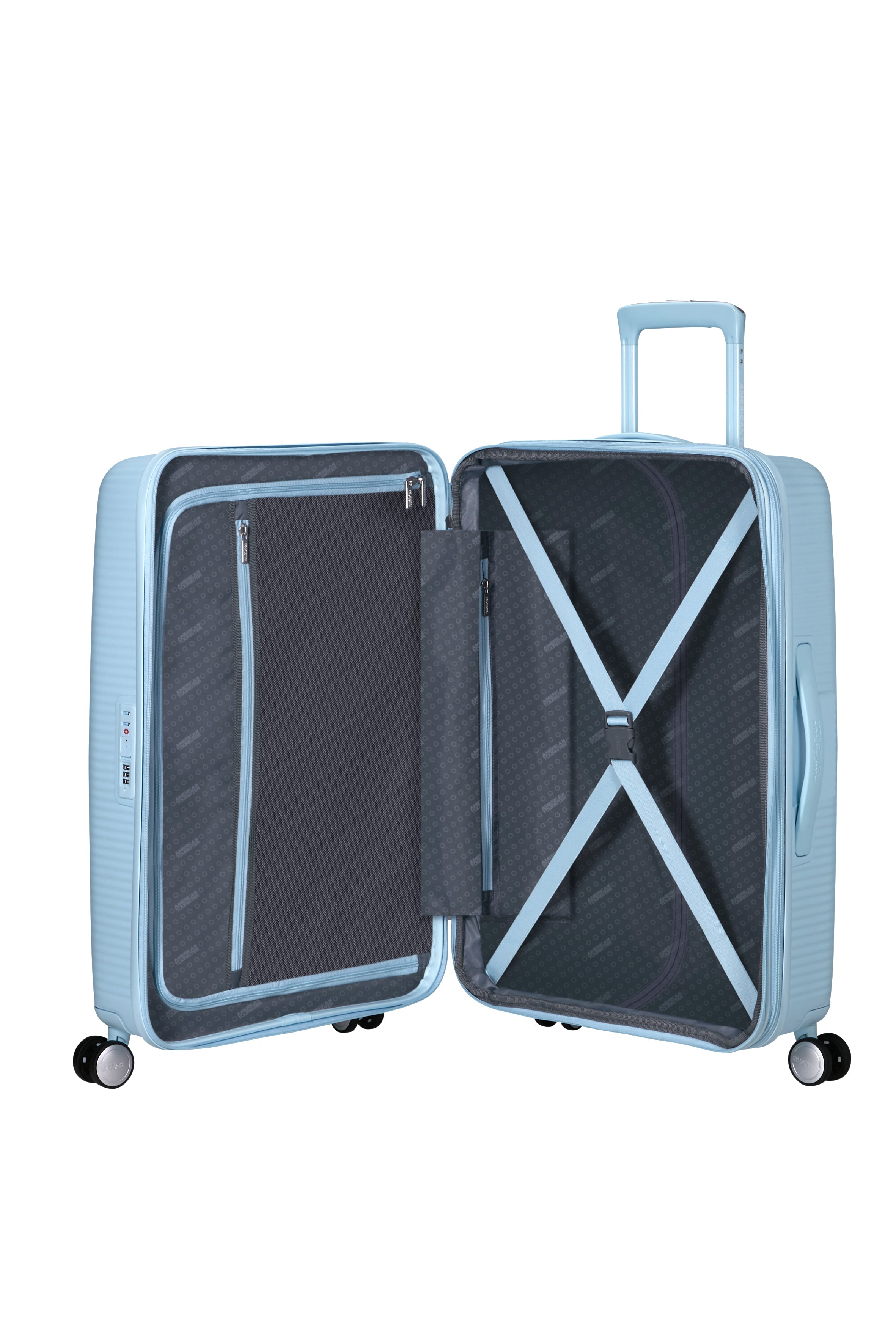 American Tourister SOUNDBOX 4w Trolley M erw., Pastel Blue
