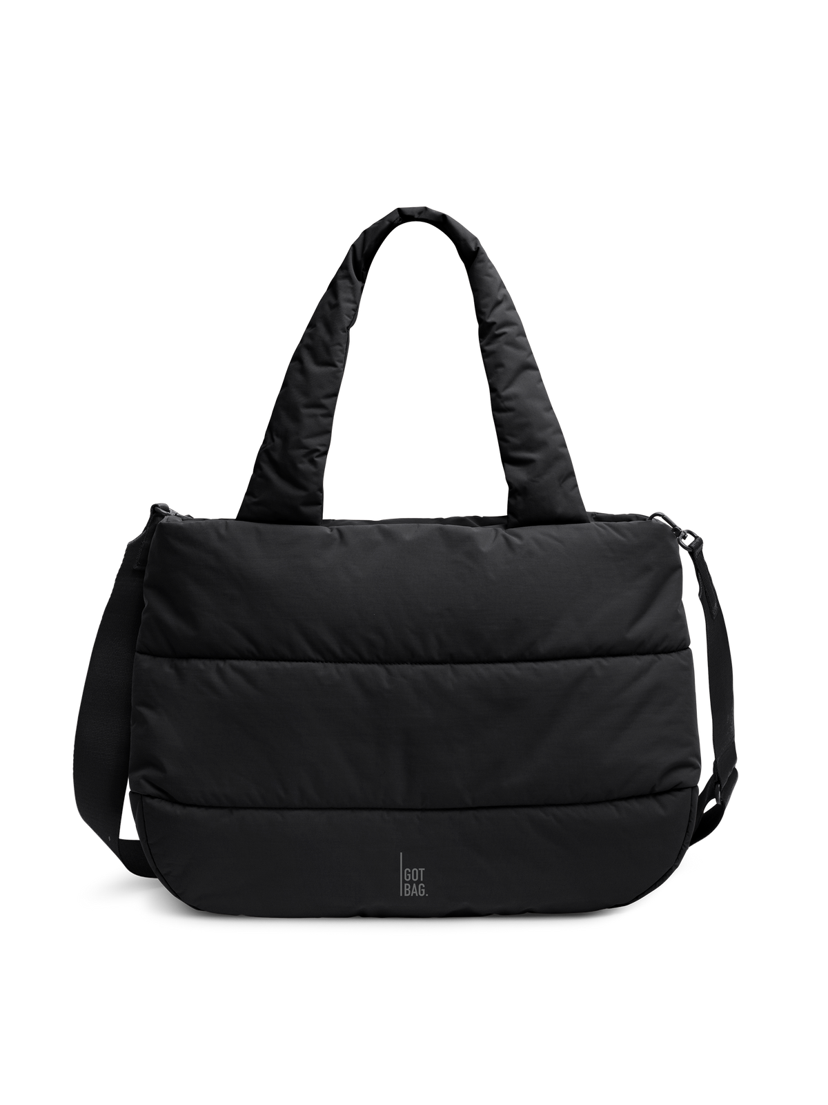 GOT BAG PUFFER HORIZON TOTE BAG black monochrome – Frontansicht