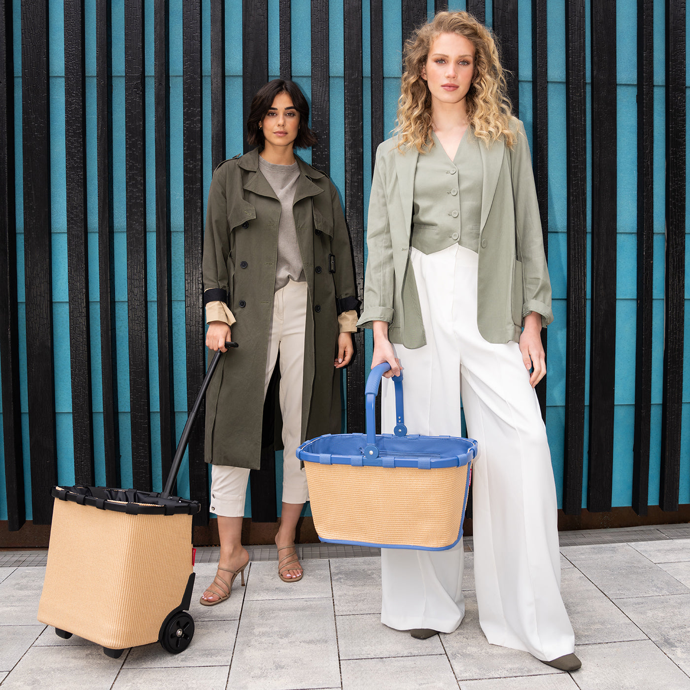 Reisenthel Carrybag Einkaufskorb, Raffia Blue – Produktansicht 2