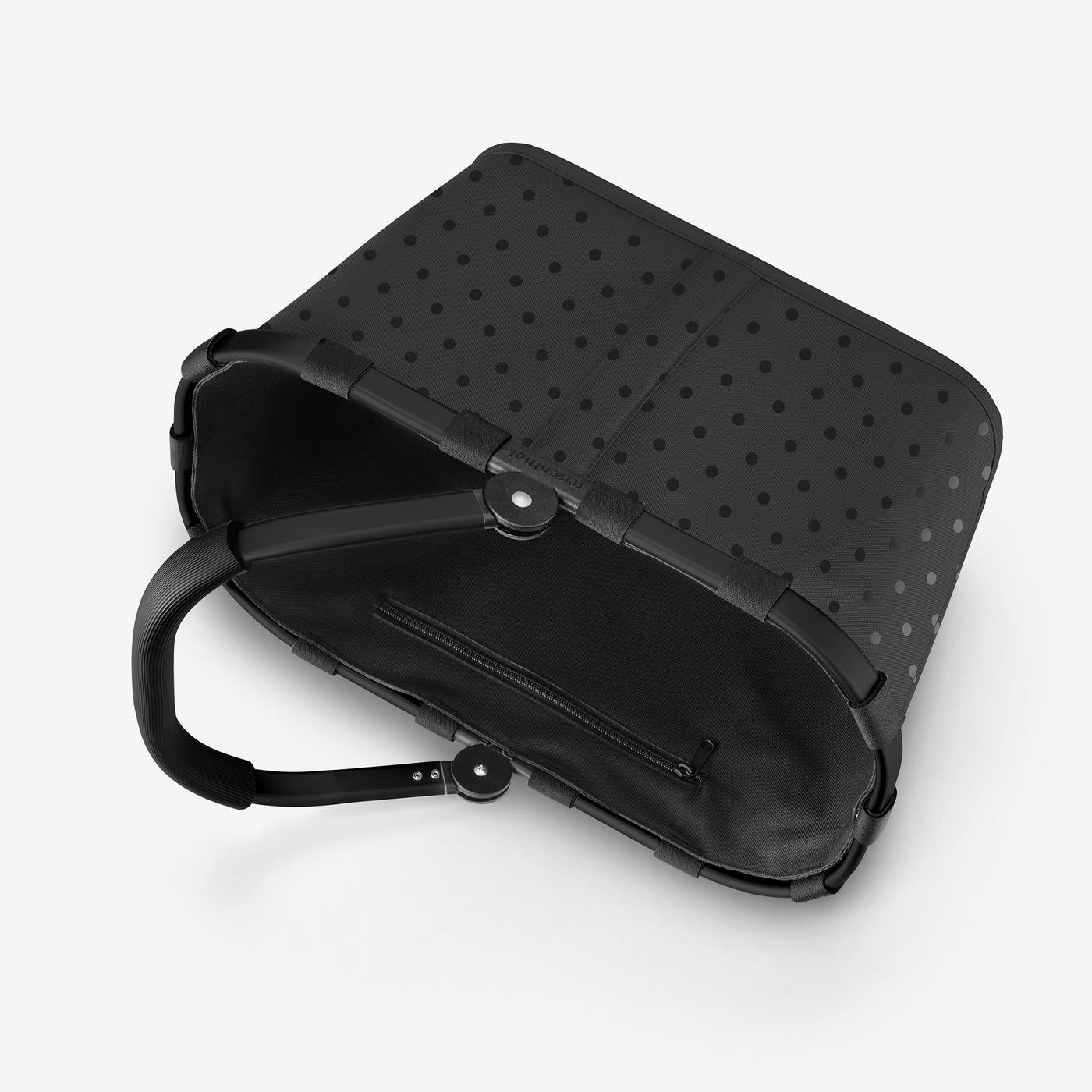 Reisenthel Carrybag Einkaufskorb, Glossy Dots Black – Produktansicht 6
