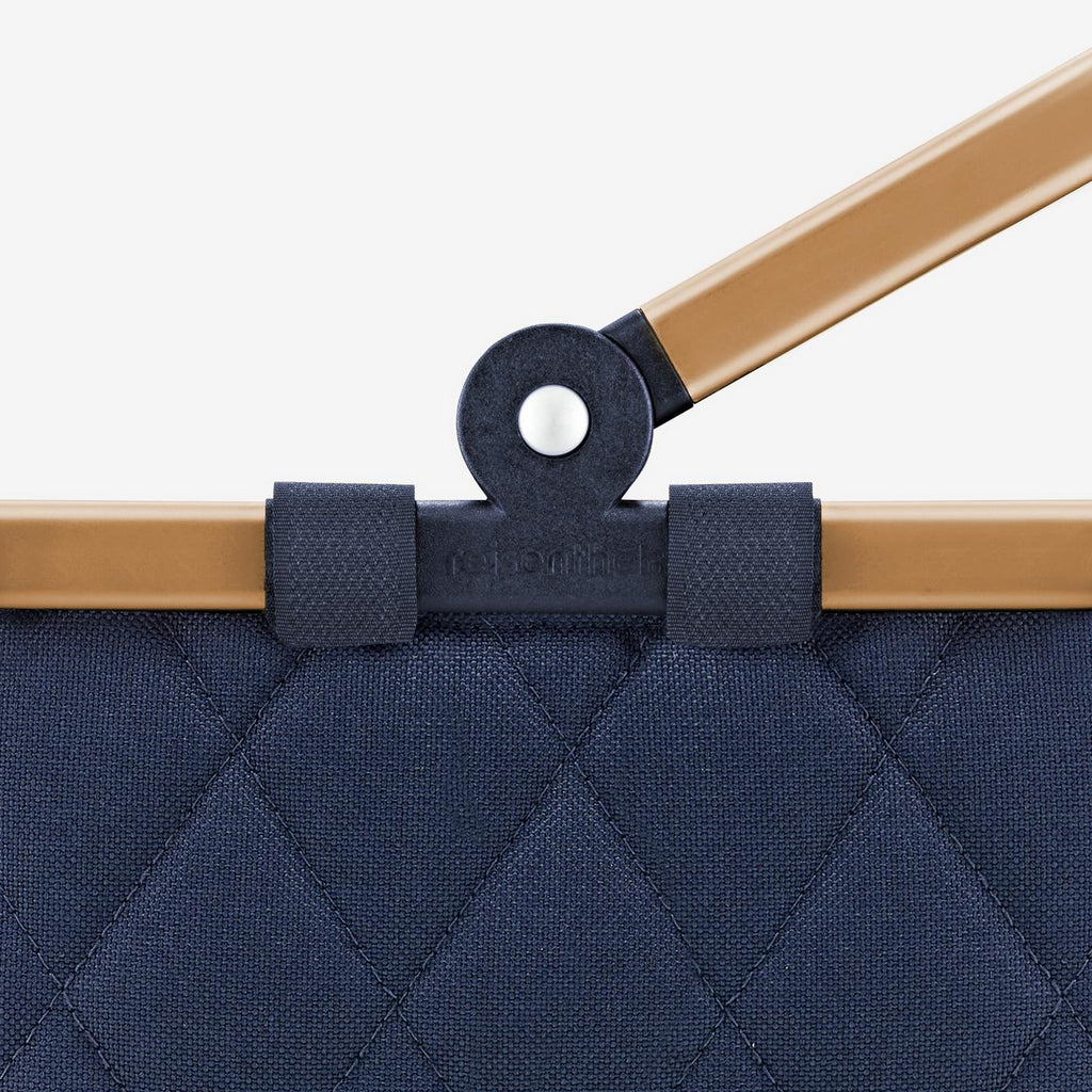 Reisenthel Carrybag XS Einkaufskorb, Rhombus Midnight Gold – Produktansicht 7