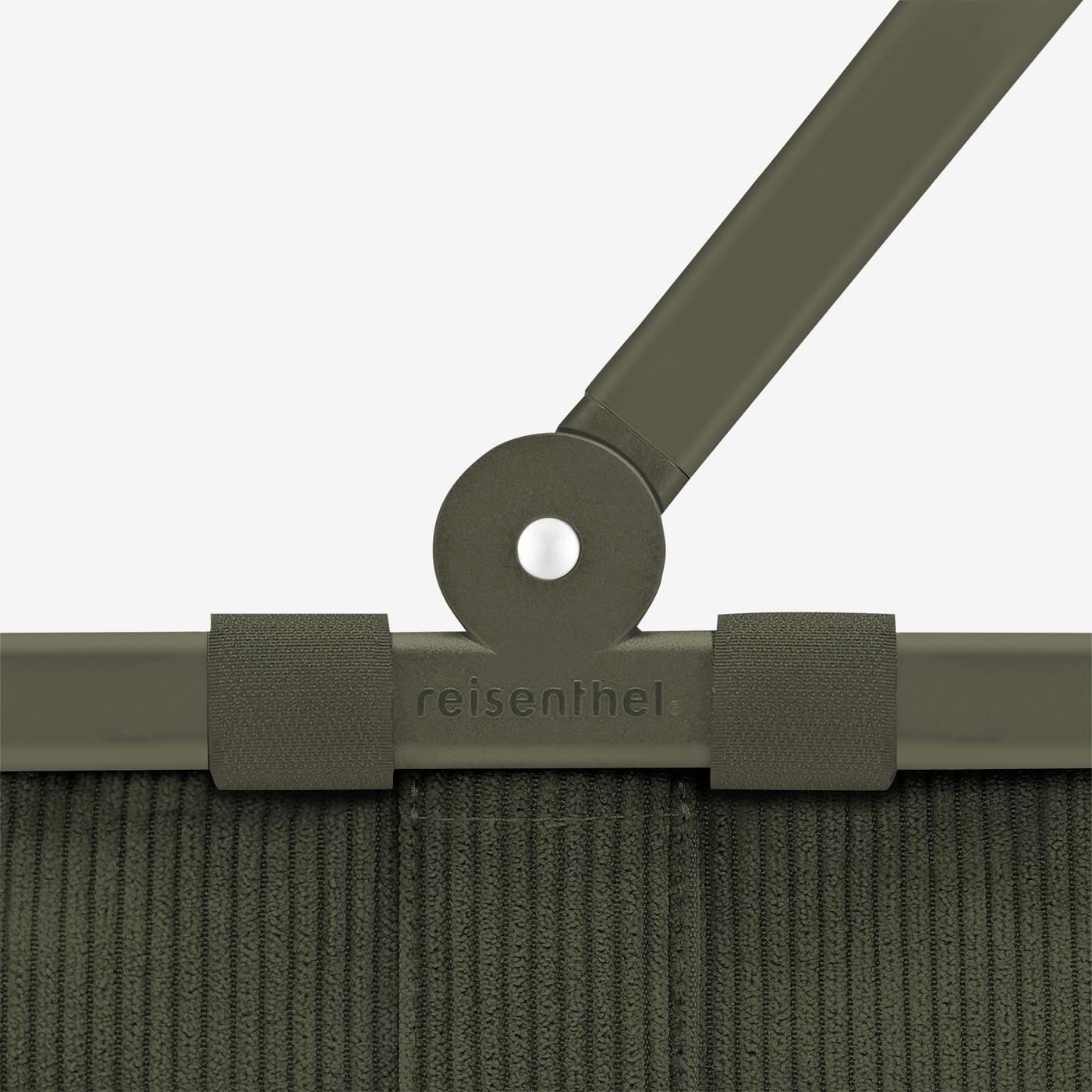 Reisenthel Carrybag XS Einkaufskorb, Cord Dark Matcha – Produktansicht 7
