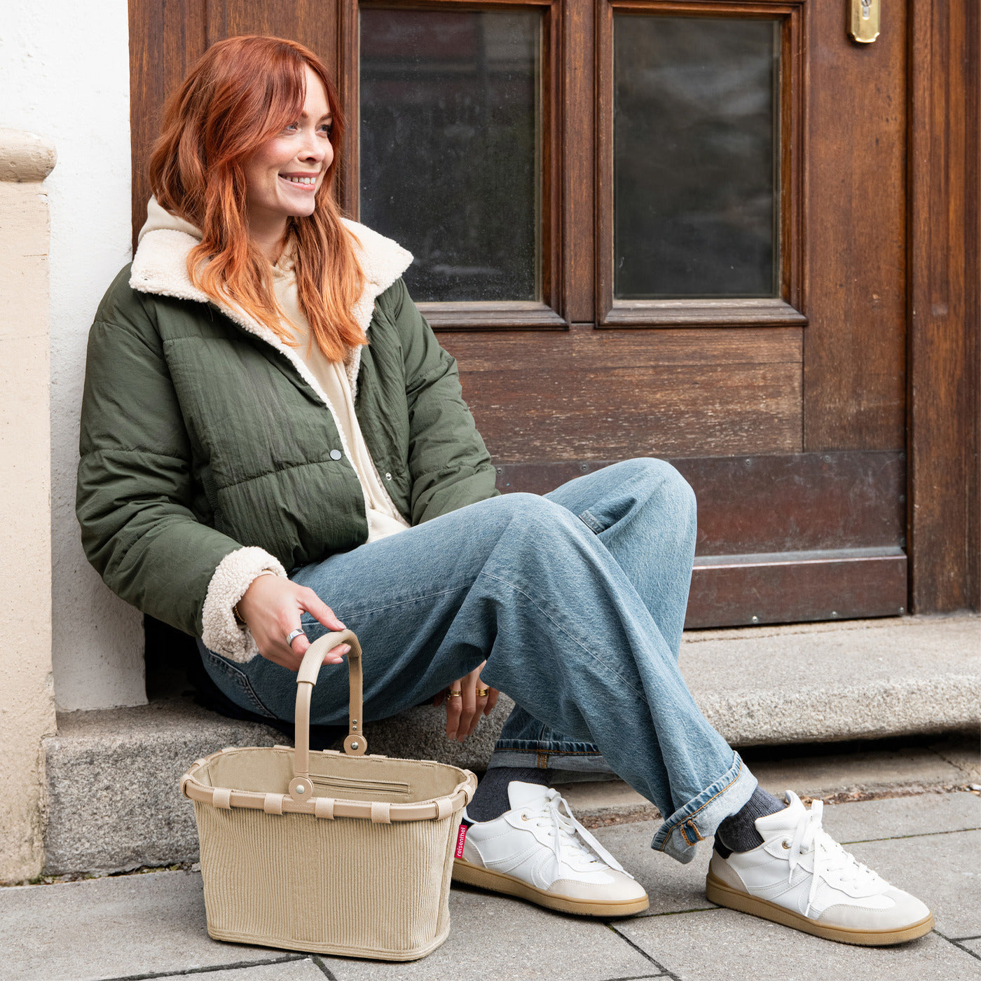 Reisenthel Carrybag XS Einkaufskorb, Cord Sand – Produktansicht 2