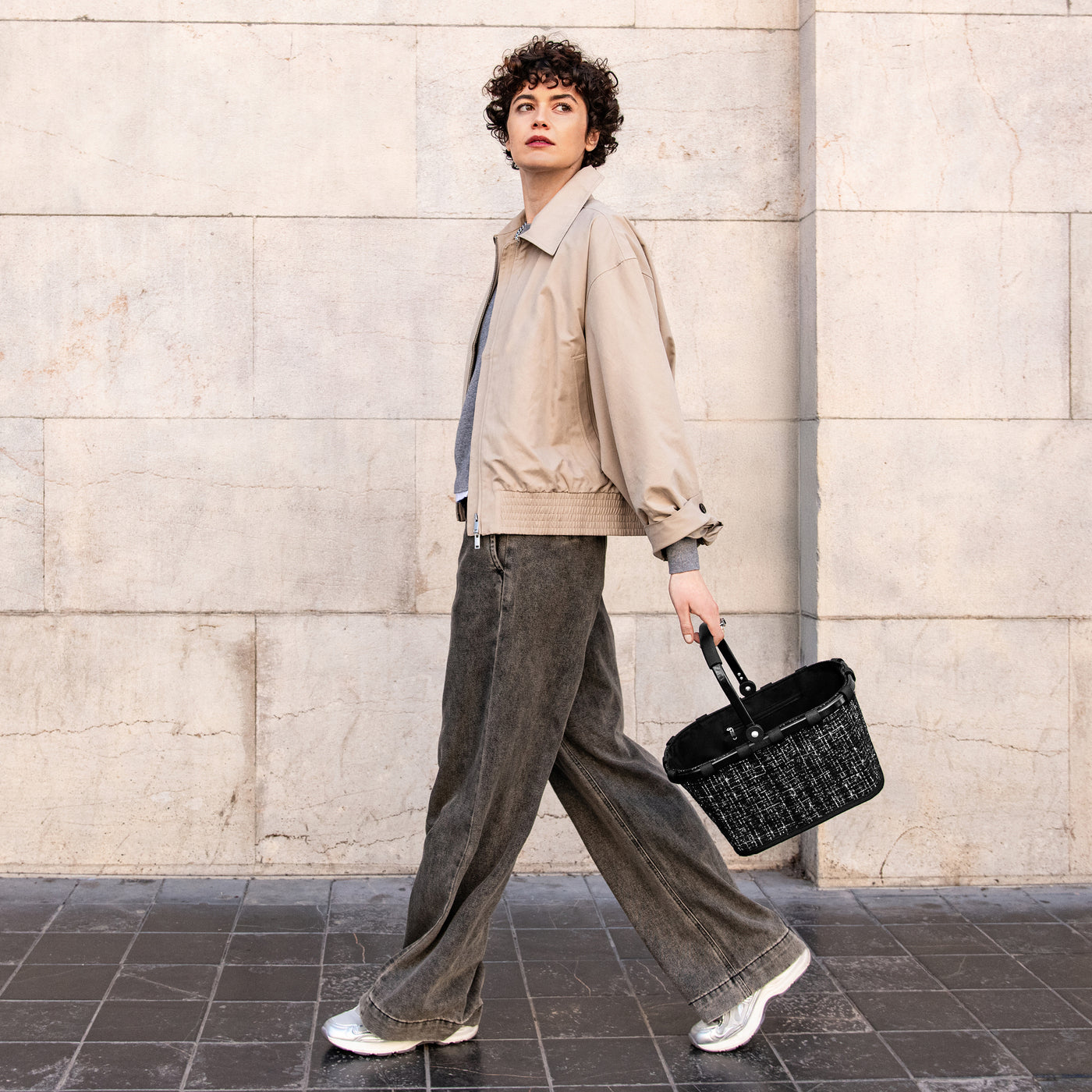 Reisenthel Carrybag XS Einkaufskorb, Bouclé Black – Produktansicht 2