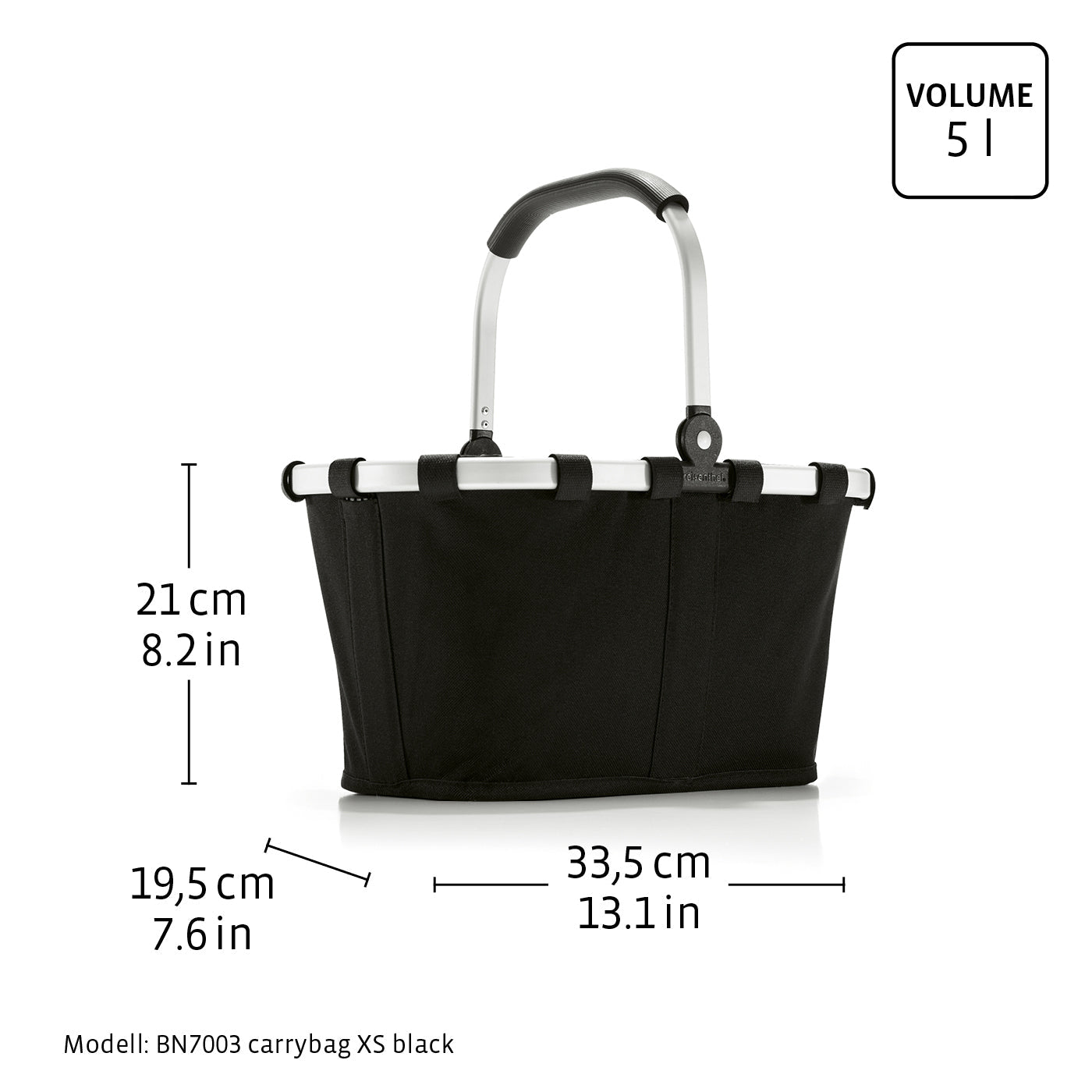 Reisenthel Carrybag XS Einkaufskorb, Twist Navy – Produktansicht 9