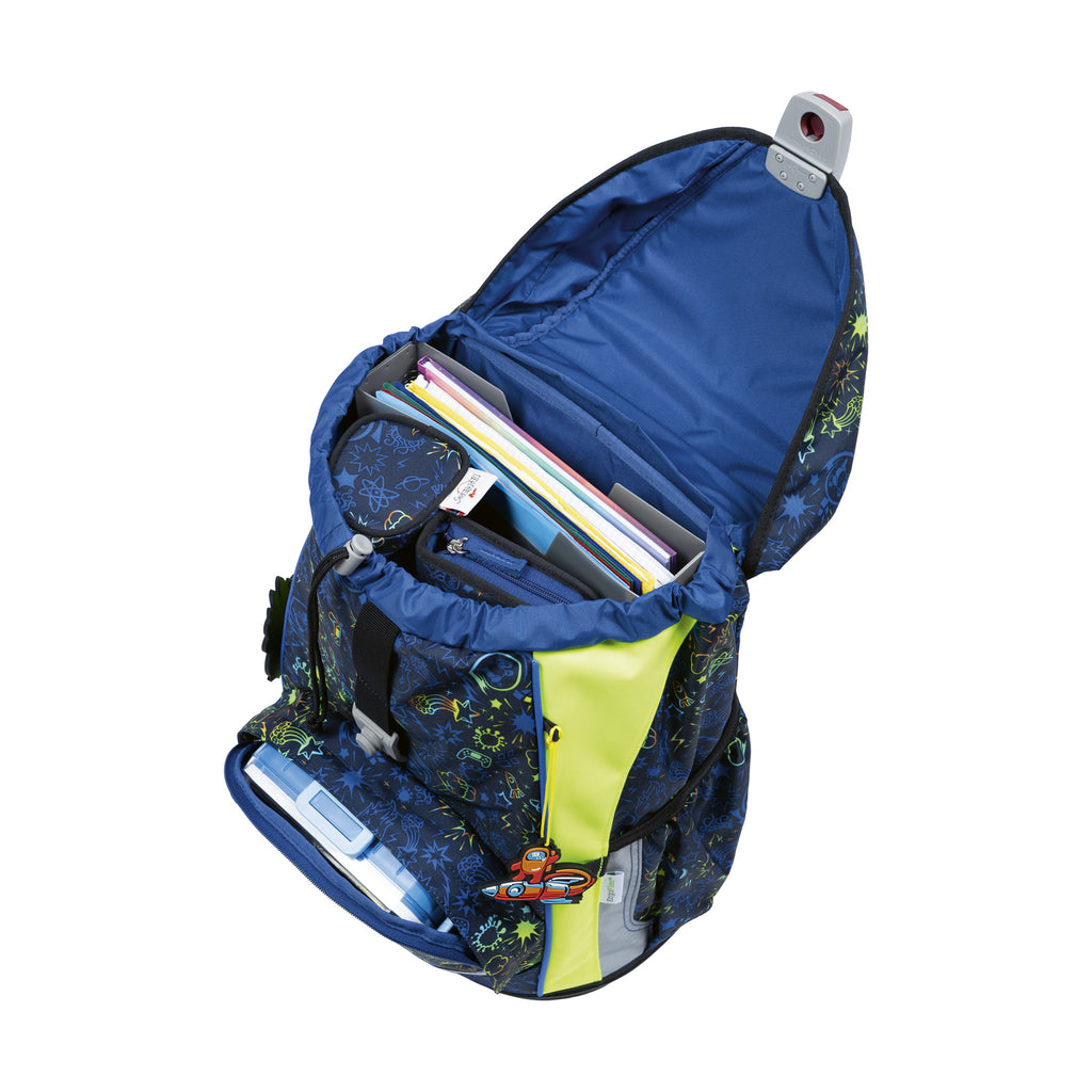 DerDieDas Schulranzen-Set Ergoflex Light, Neon Crazy