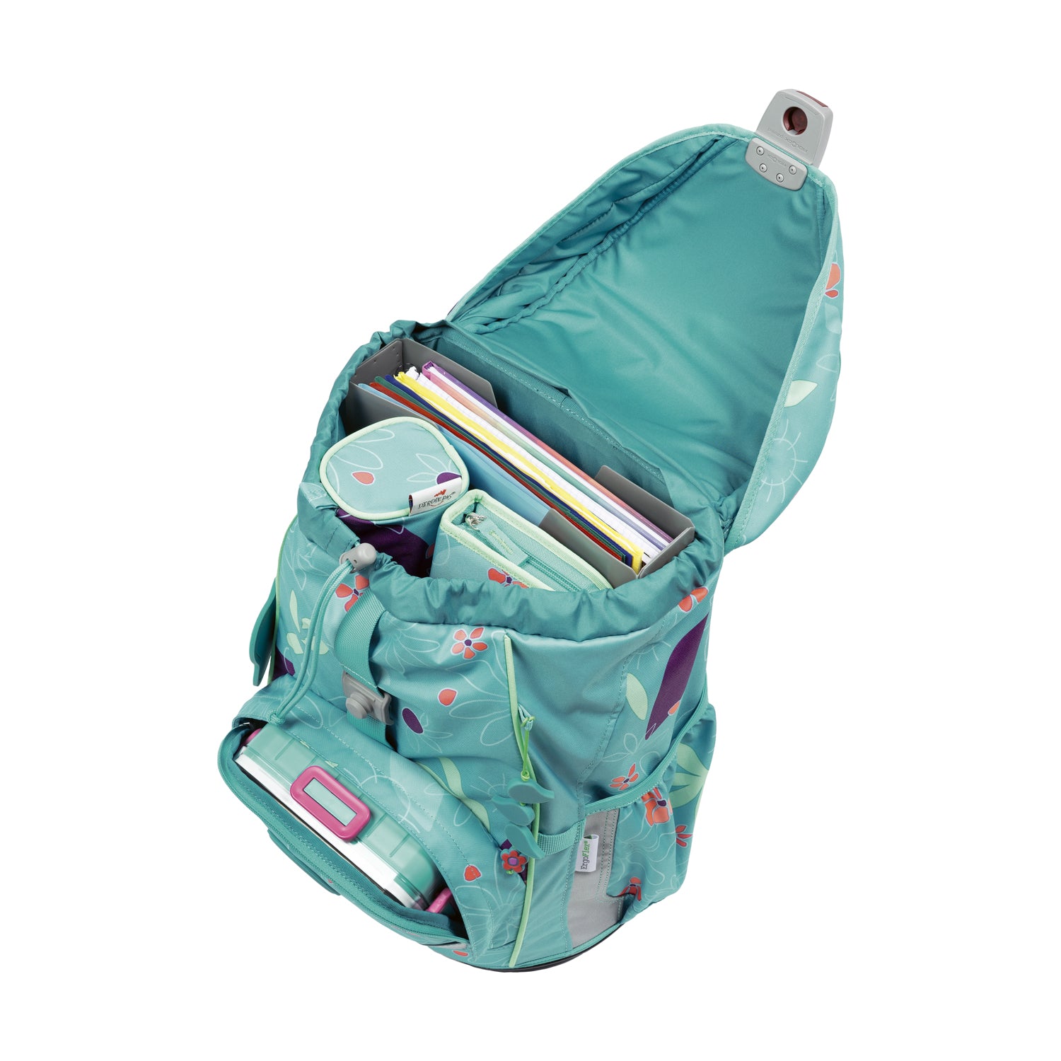 DerDieDas Schulranzen-Set Ergoflex Light, Butterfly Garden