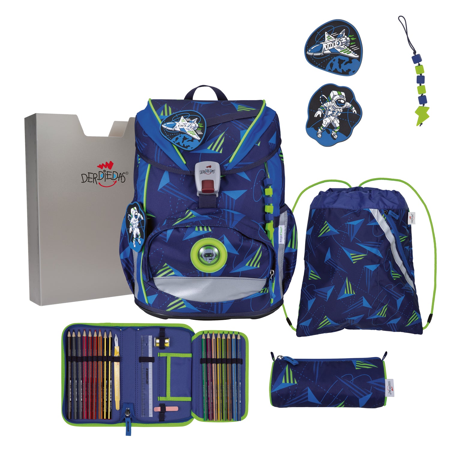 DerDieDas Schulranzen-Set Ergoflex Light, Moon Mission