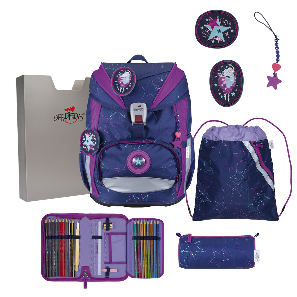 DerDieDas Schulranzen-Set Ergoflex Light, Dancing Star