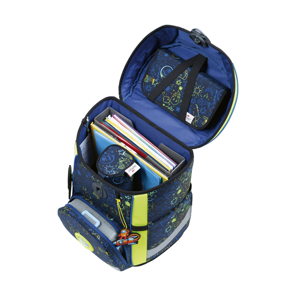 DerDieDas Schulranzen-Set Ergoflex Easy, Neon Crazy