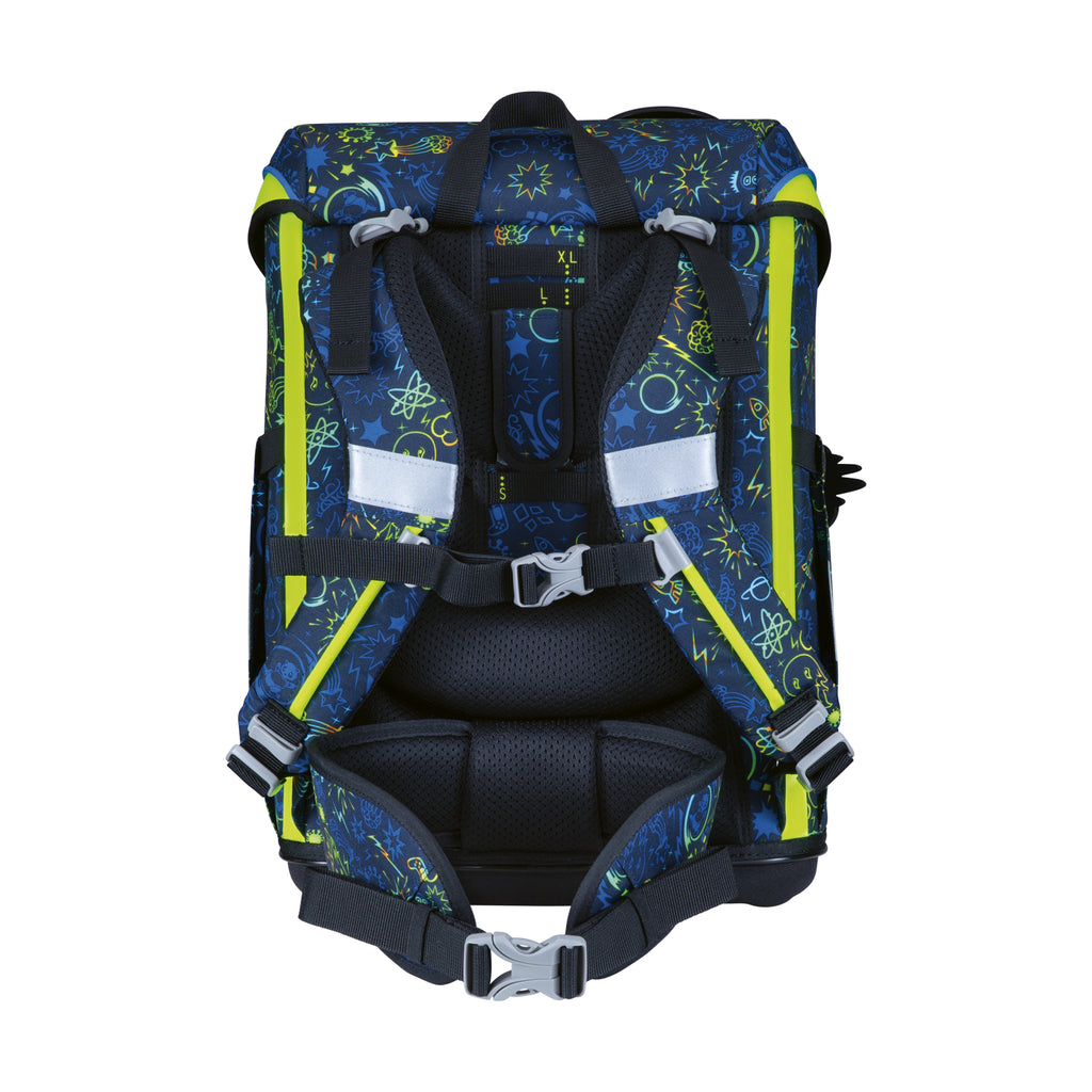 DerDieDas Schulranzen-Set Ergoflex Easy, Neon Crazy