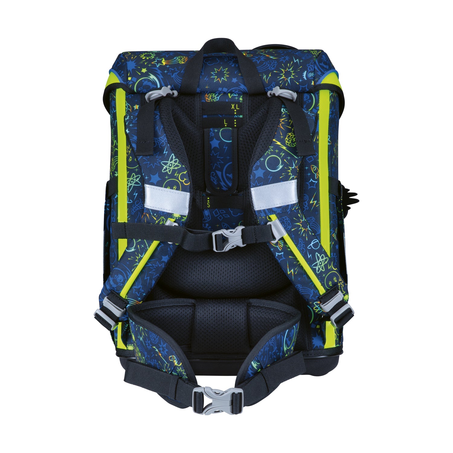 DerDieDas Schulranzen-Set Ergoflex Easy, Neon Crazy