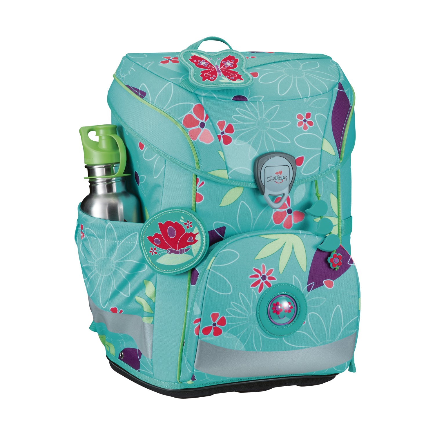 DerDieDas Schulranzen-Set Ergoflex Easy, Butterfly Garden