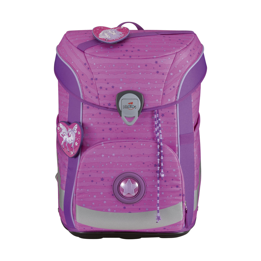 DerDieDas Schulranzen-Set Ergoflex Easy, Purple Unicorn