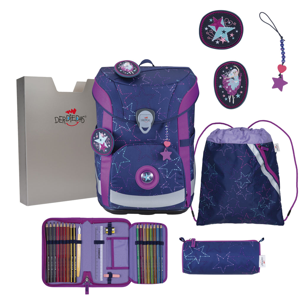 DerDieDas Schulranzen-Set Ergoflex Easy, Dancing Star