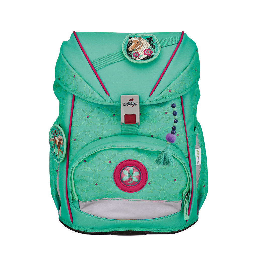 DerDieDas Schulranzen-Set Ergoflex Light, Peppermint pony