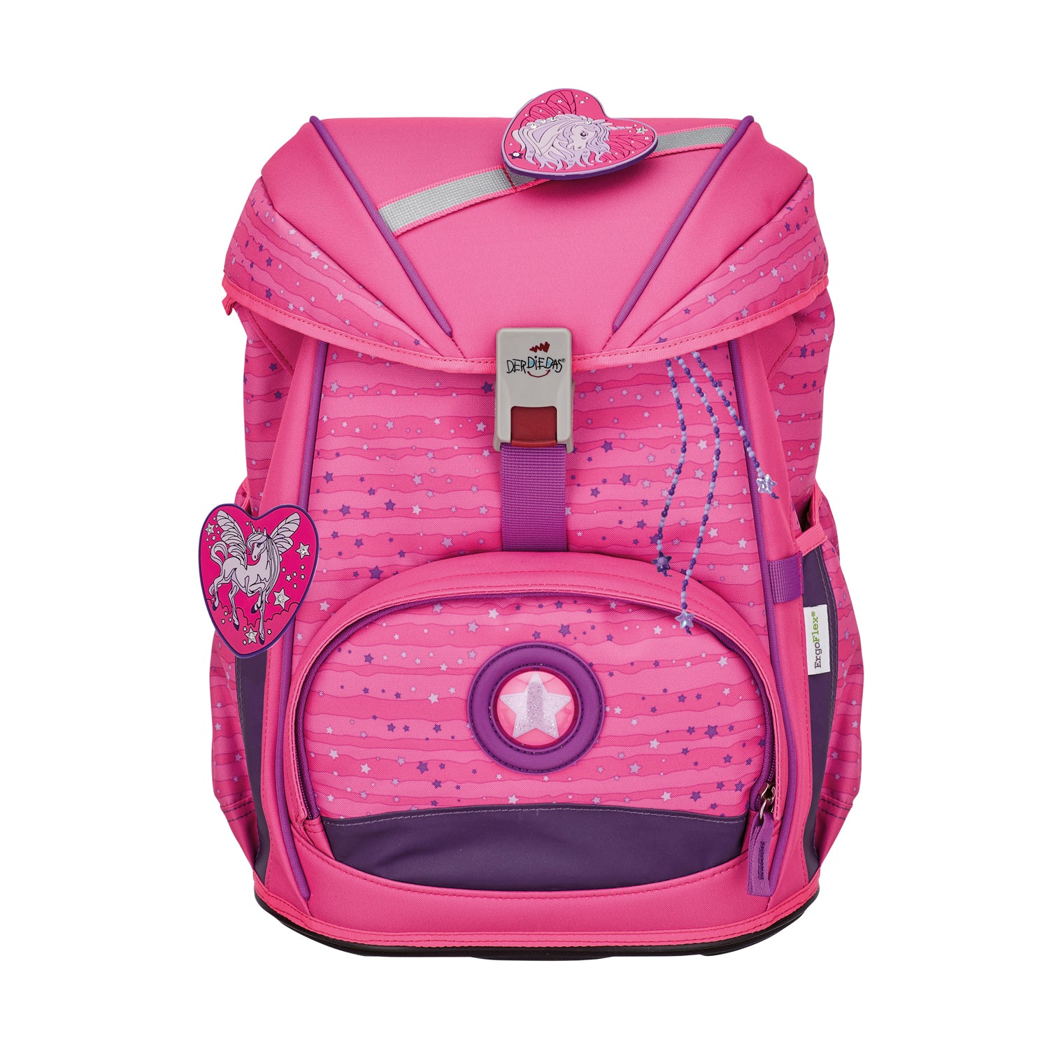 DerDieDas Schulranzen-Set Ergoflex Light, Pretty Unicorm
