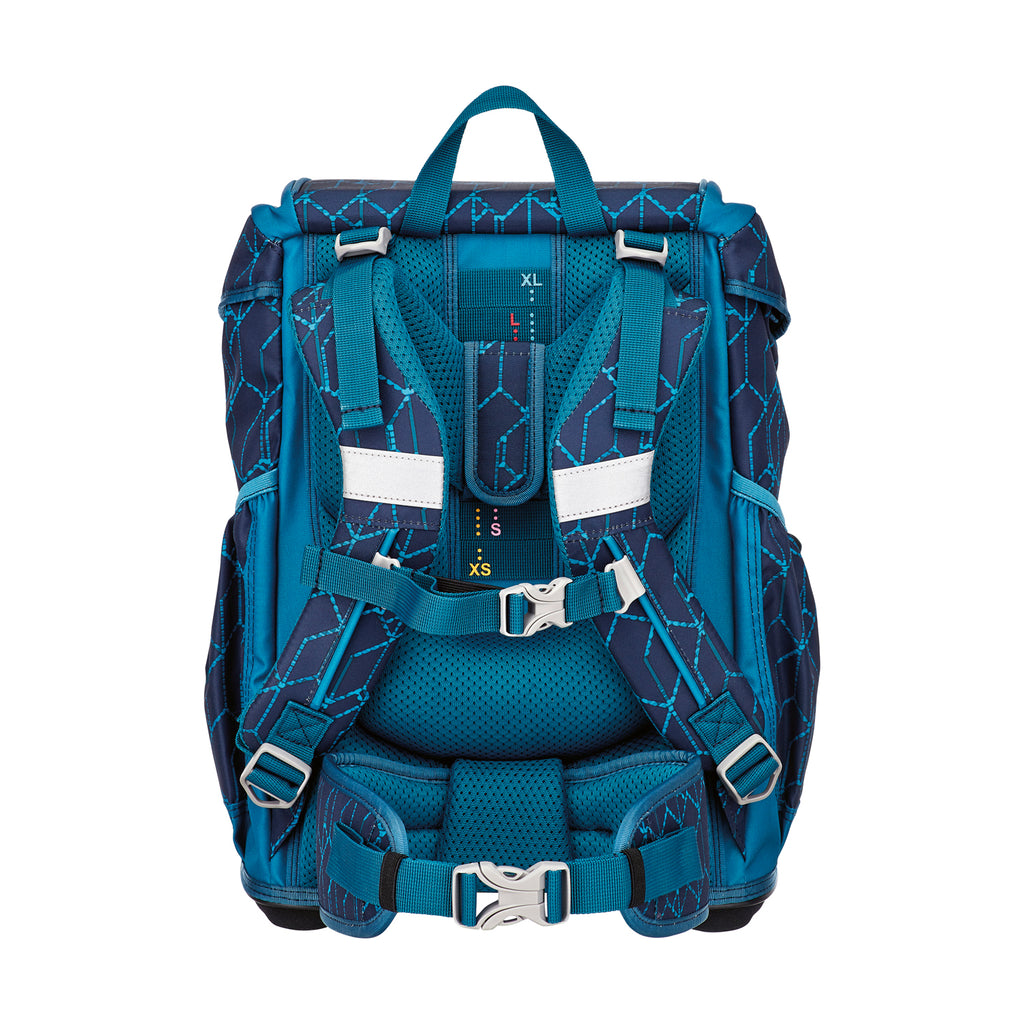 DerDieDas Schulranzen-Set Ergoflex Light, Blue Speed