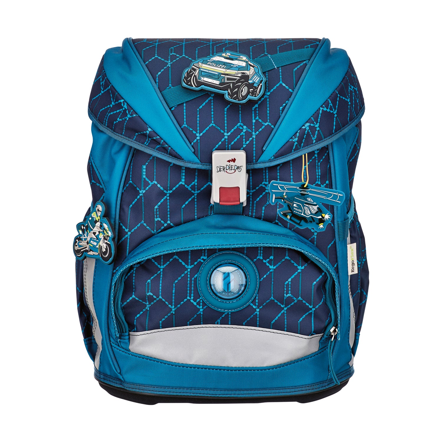 DerDieDas Schulranzen-Set Ergoflex Light, Blue Speed