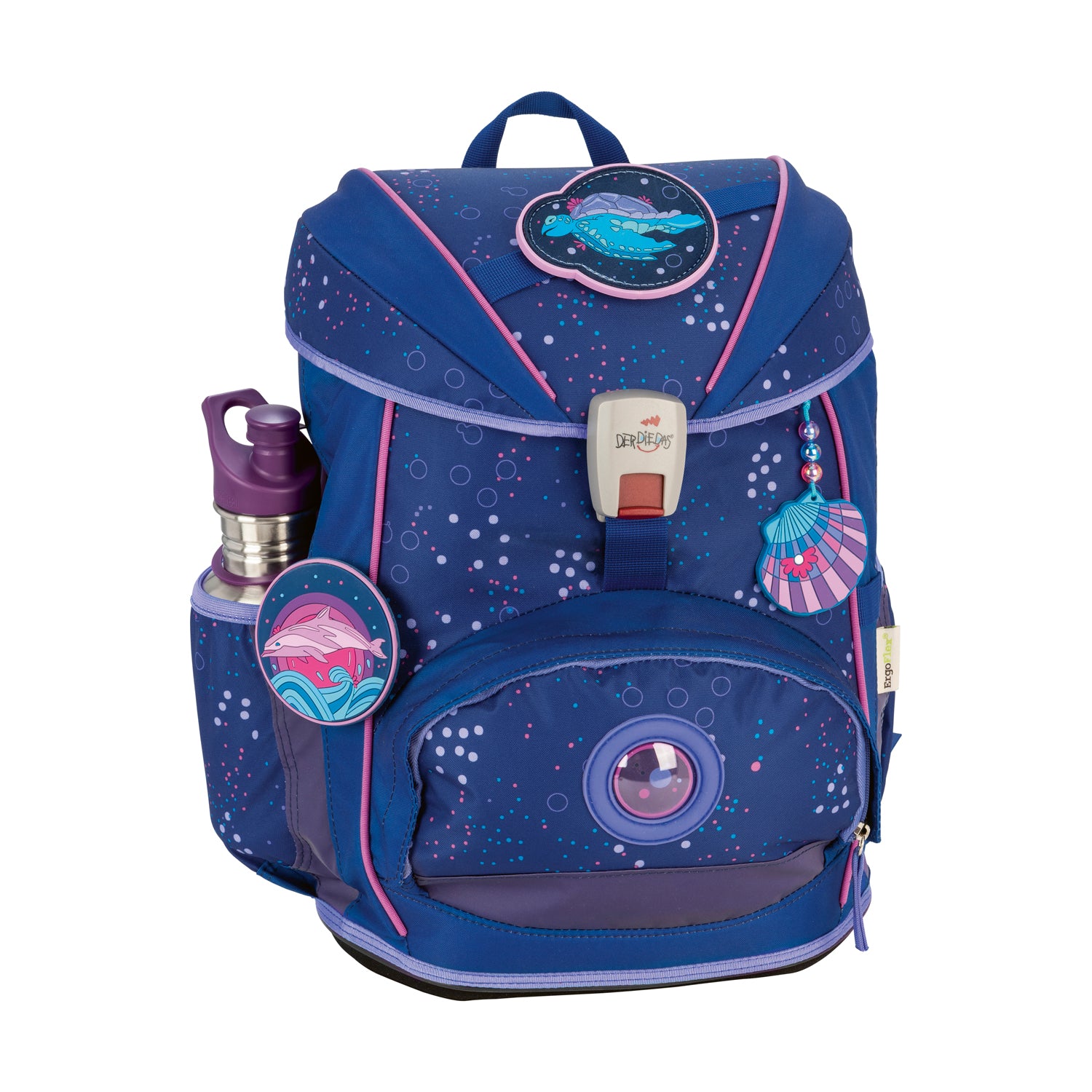 DerDieDas Schulranzen-Set Ergoflex Light, Deep Ocean