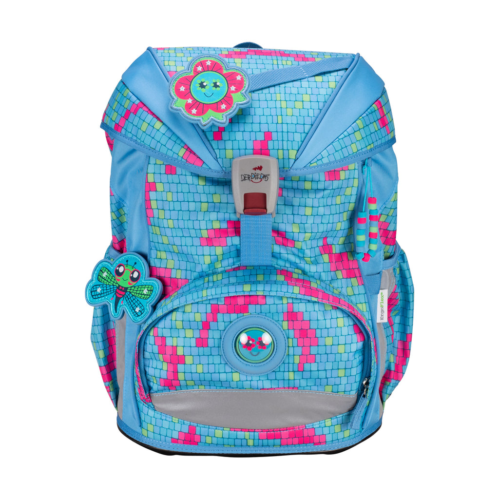 DerDieDas Schulranzen-Set Ergoflex Light, Happy Pixel