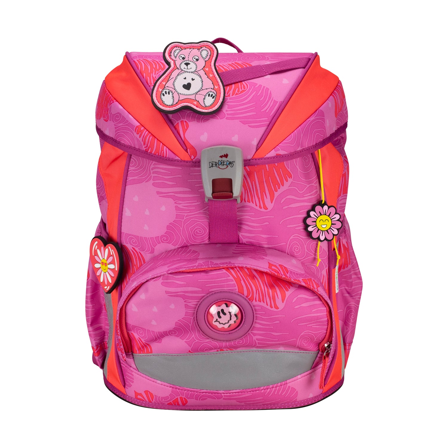 DerDieDas Schulranzen-Set Ergoflex Light, Roses