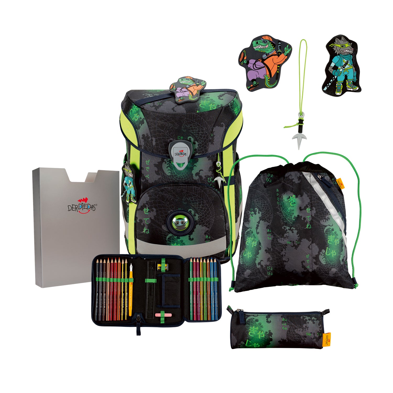 DerDieDas Schulranzen-Set Ergoflex Easy, Funny Fighter