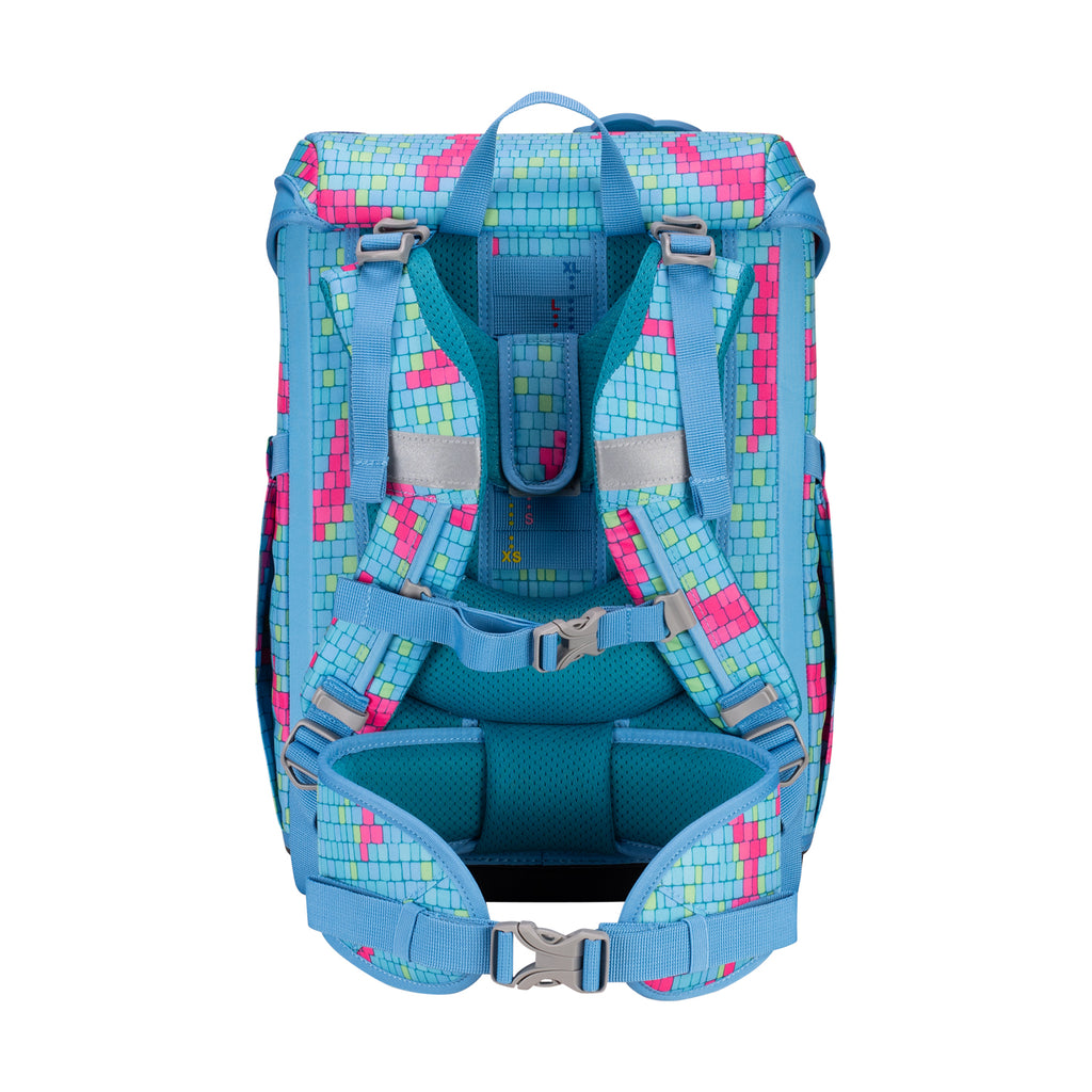 DerDieDas Schulranzen-Set Ergoflex Easy, Happy Pixel