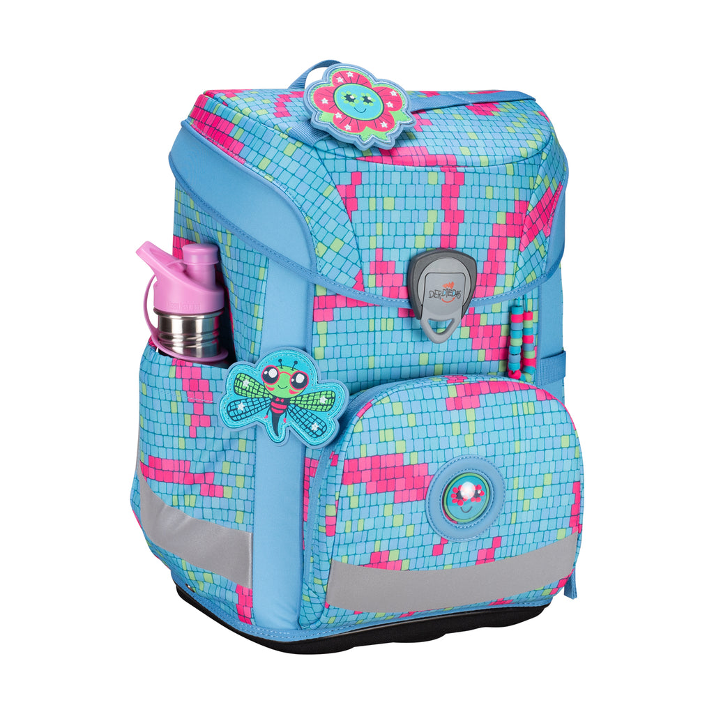 DerDieDas Schulranzen-Set Ergoflex Easy, Happy Pixel