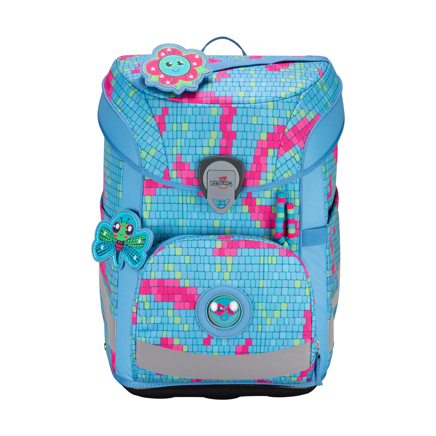 DerDieDas Schulranzen-Set Ergoflex Easy, Happy Pixel