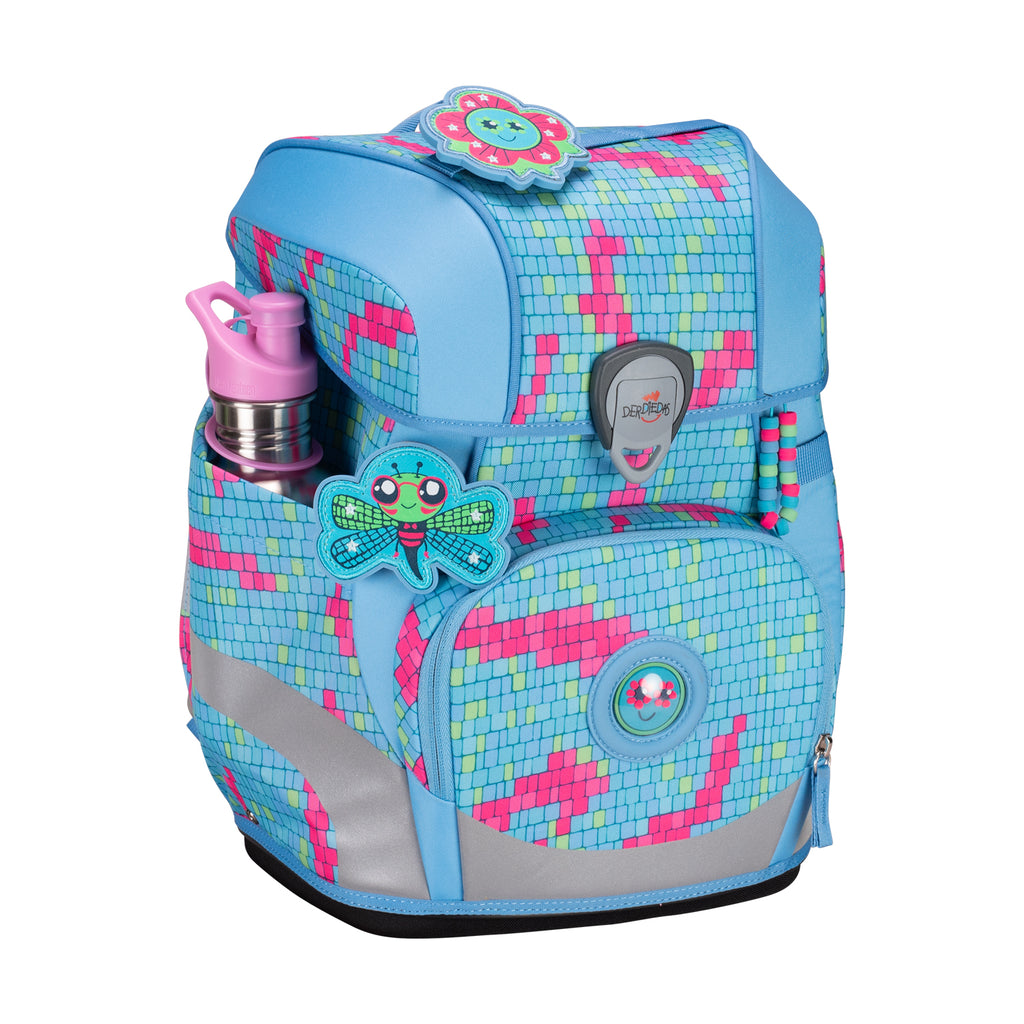 DerDieDas Schulranzen-Set Ergoflex Tiny, Happy Pixel