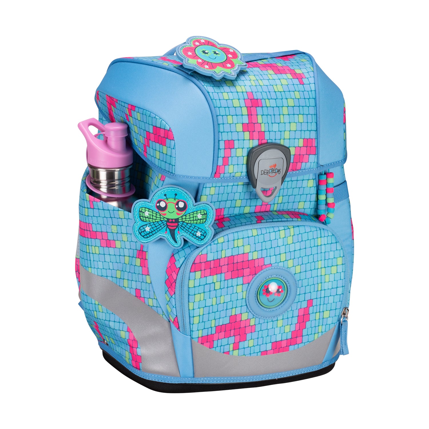 DerDieDas Schulranzen-Set Ergoflex Tiny, Happy Pixel